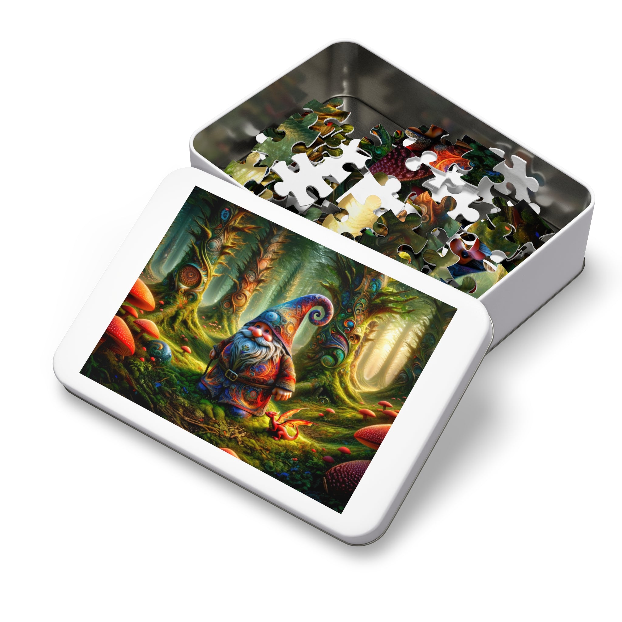 The Gnome's Fractal Forest Jigsaw Puzzle