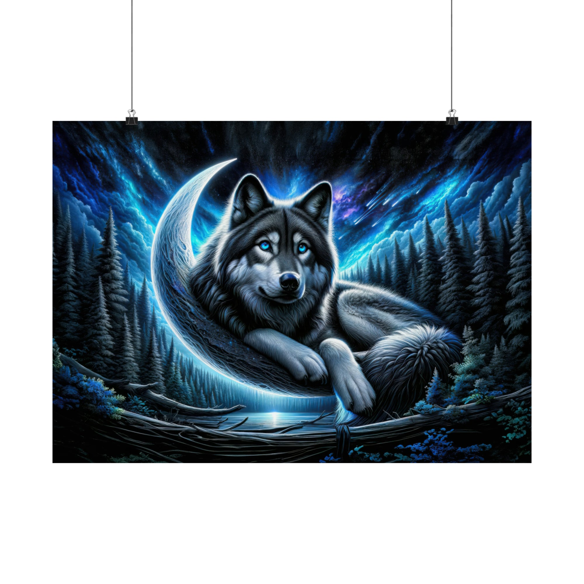 The Wolf's Cosmic Watch Poster