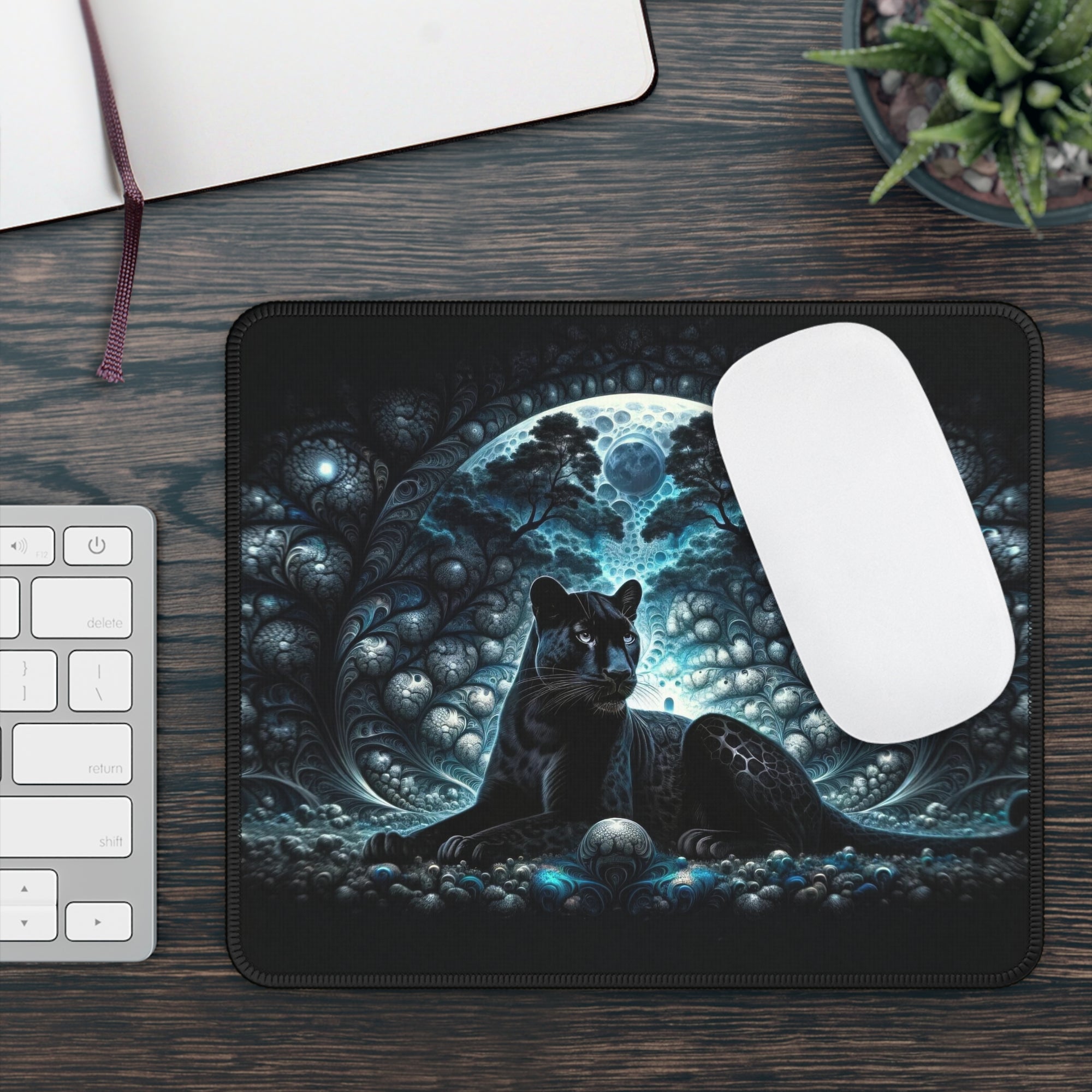 The Black Leopard’s Realm Gaming Mouse Pad