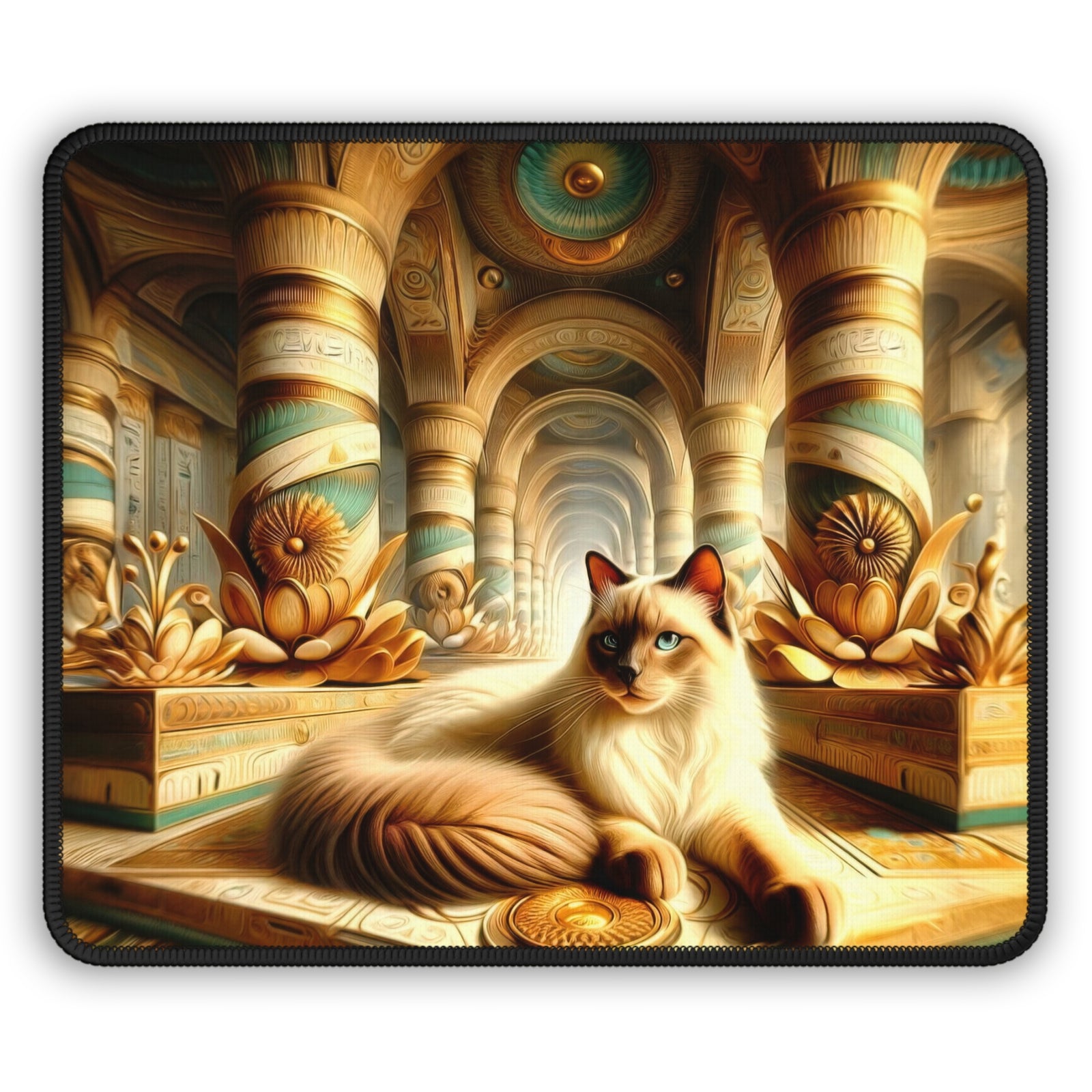 The Siamese's Serene Sanctuary Gaming Mouse Pad