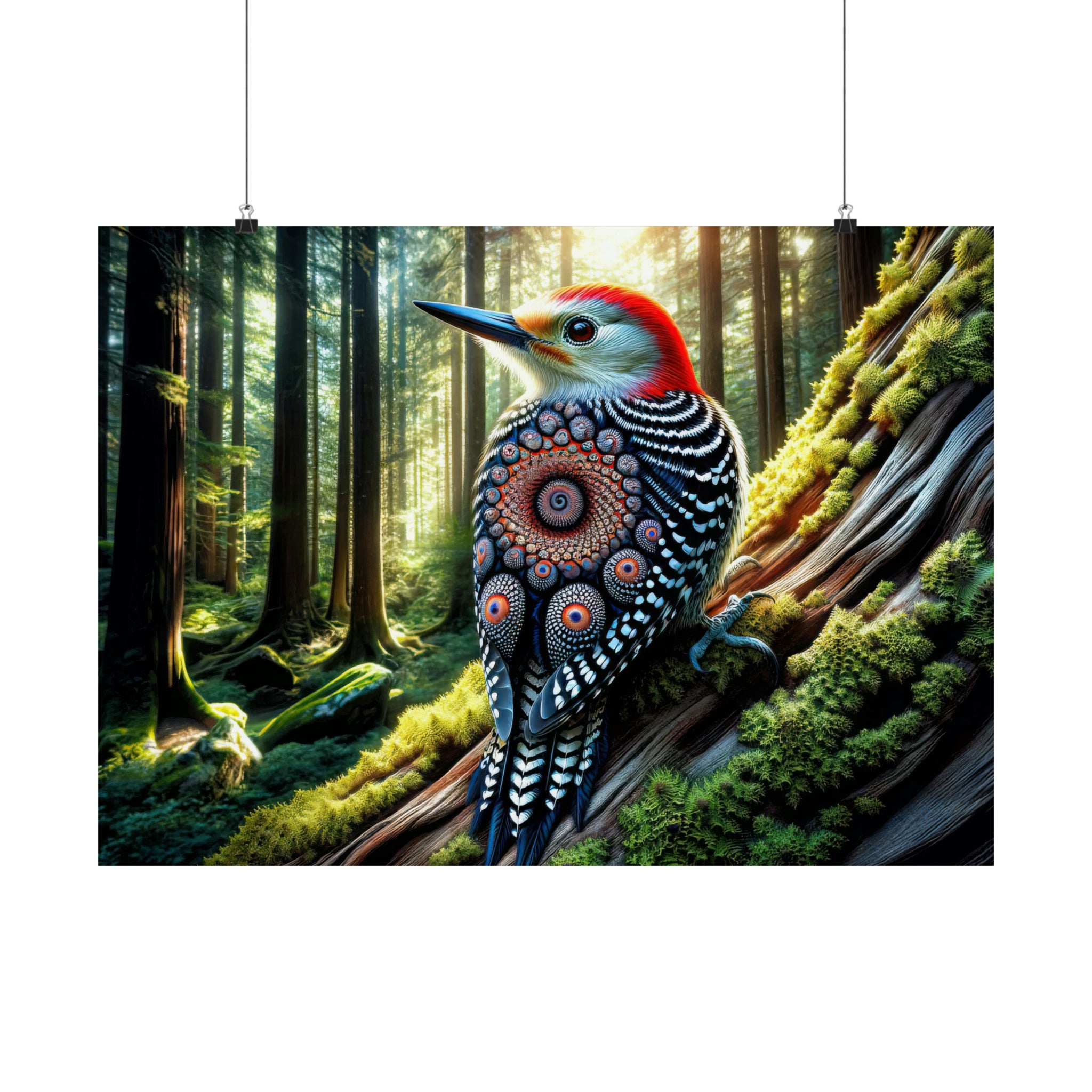 Spirals of the Woodland Muse Poster