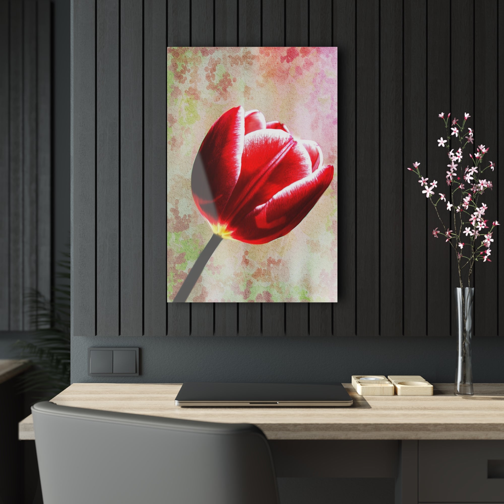 Rubescent Tulip Acrylic Print