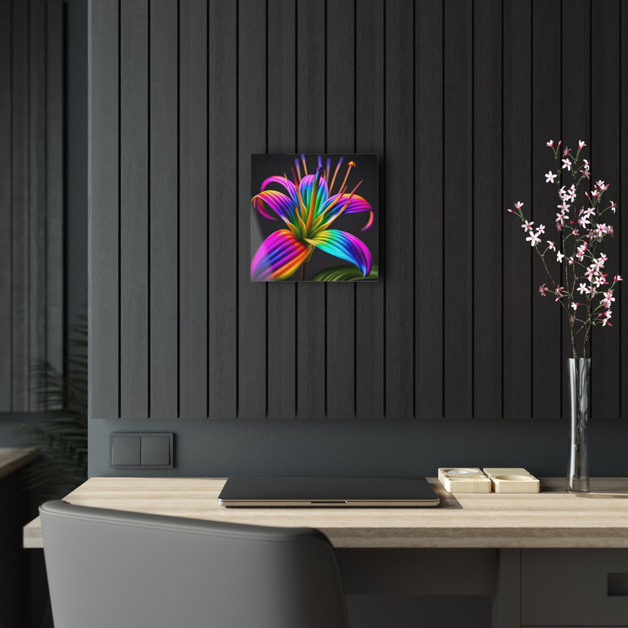 Rainbow Lily Aspirations Acrylic Print