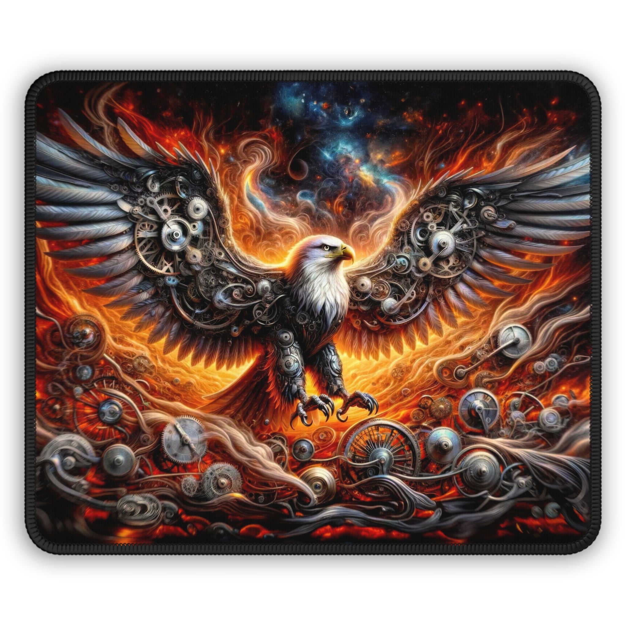 Eagle of the Eternal Gears Gaming Mouse Pad