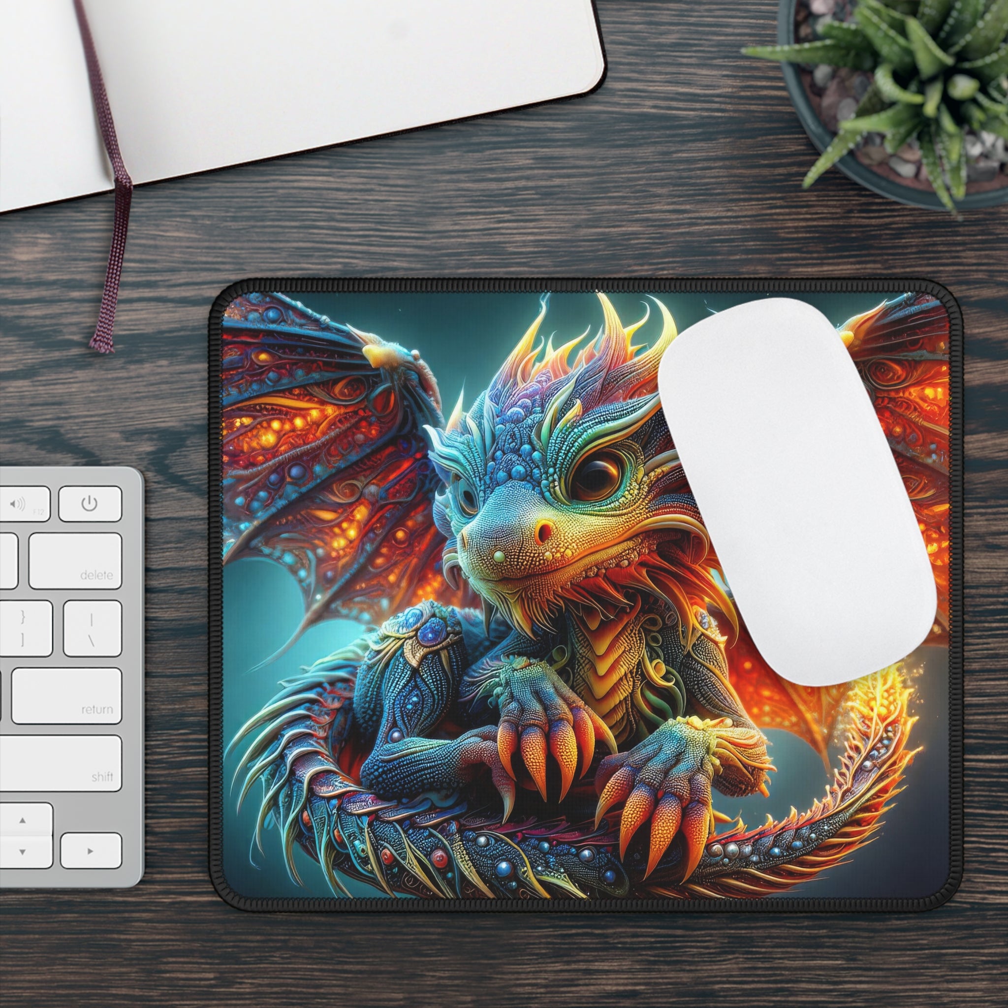 The Gilded Wyvern Gaming Mouse Pad