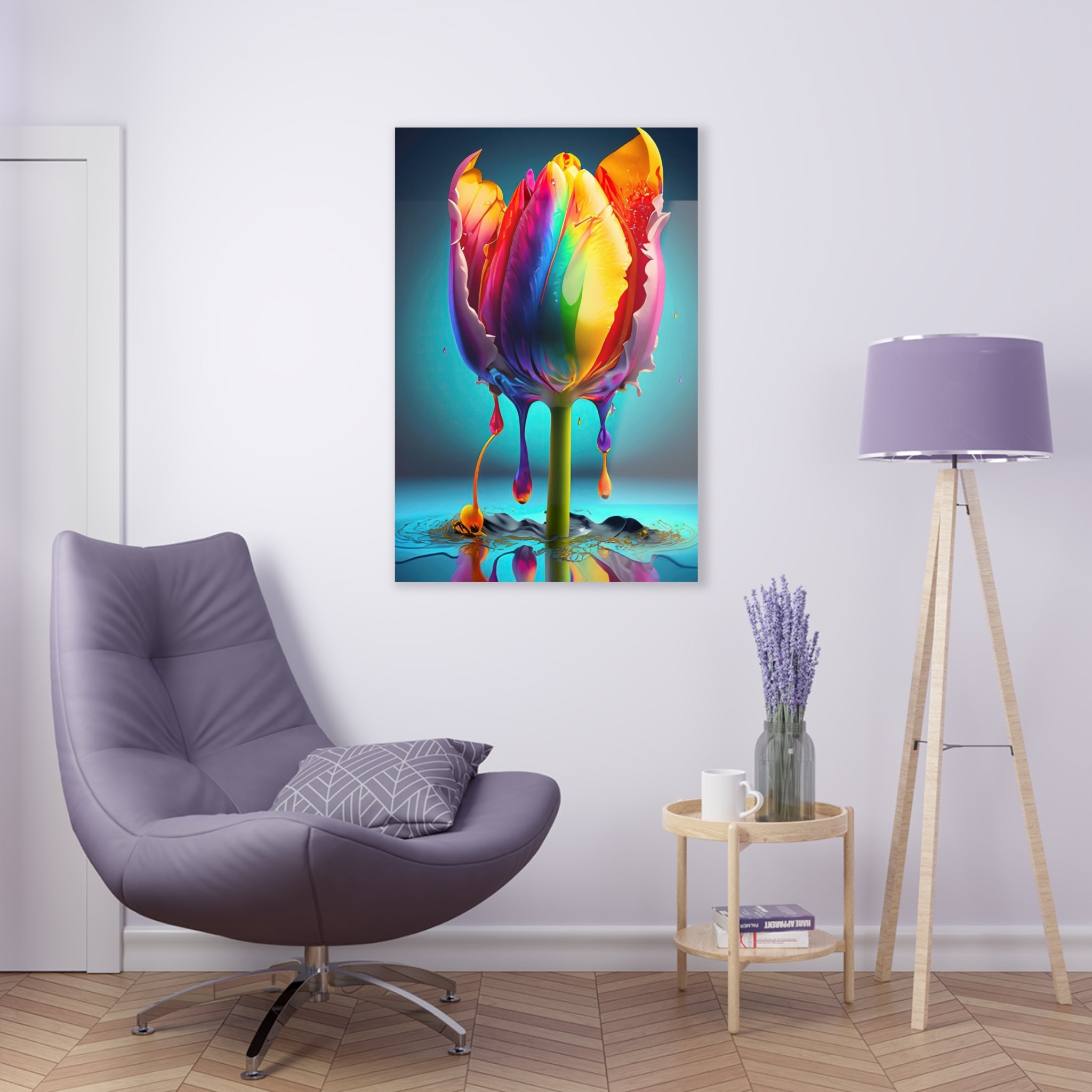 Tulip Dripz D Acrylic Print