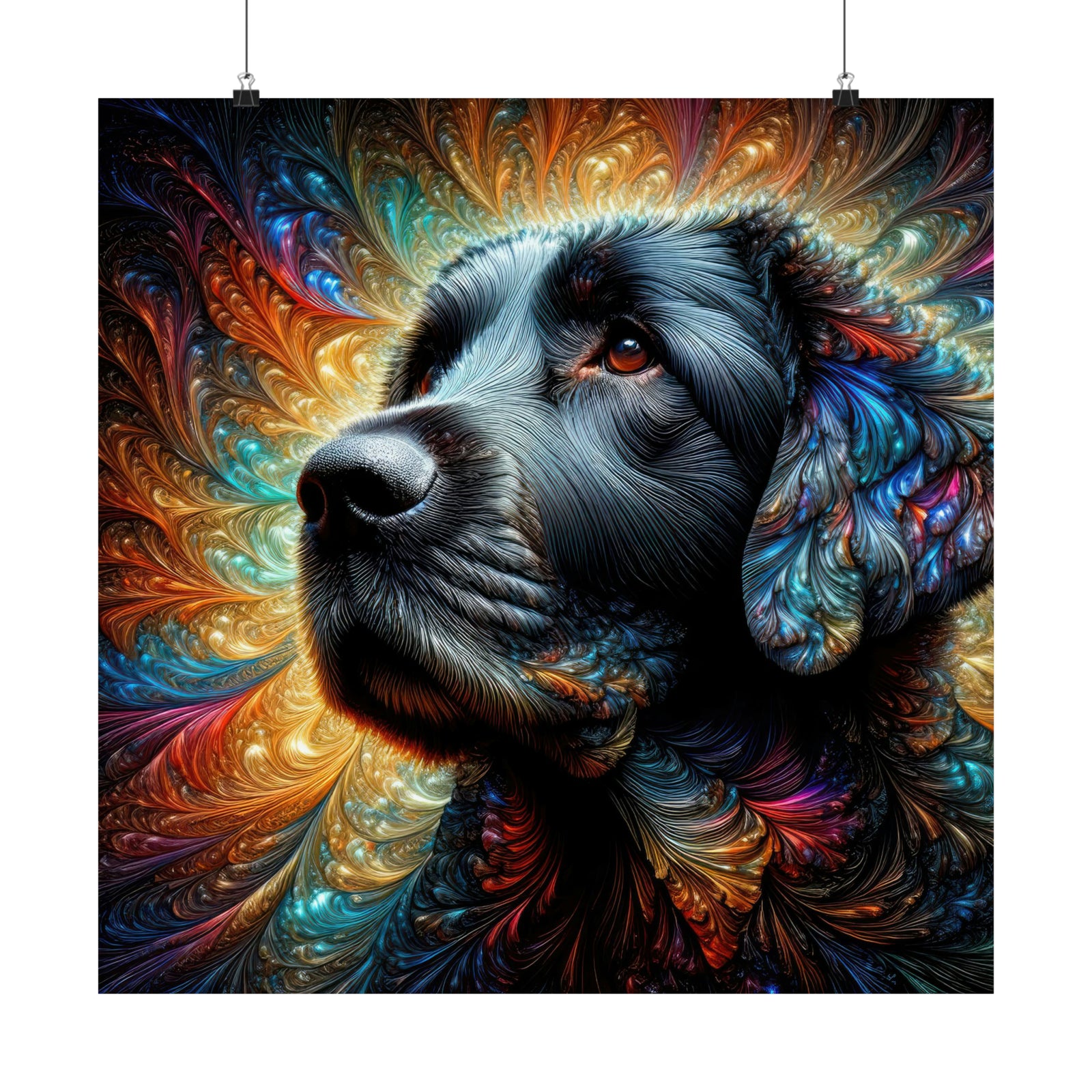 The Celestial Canine Constellation Poster