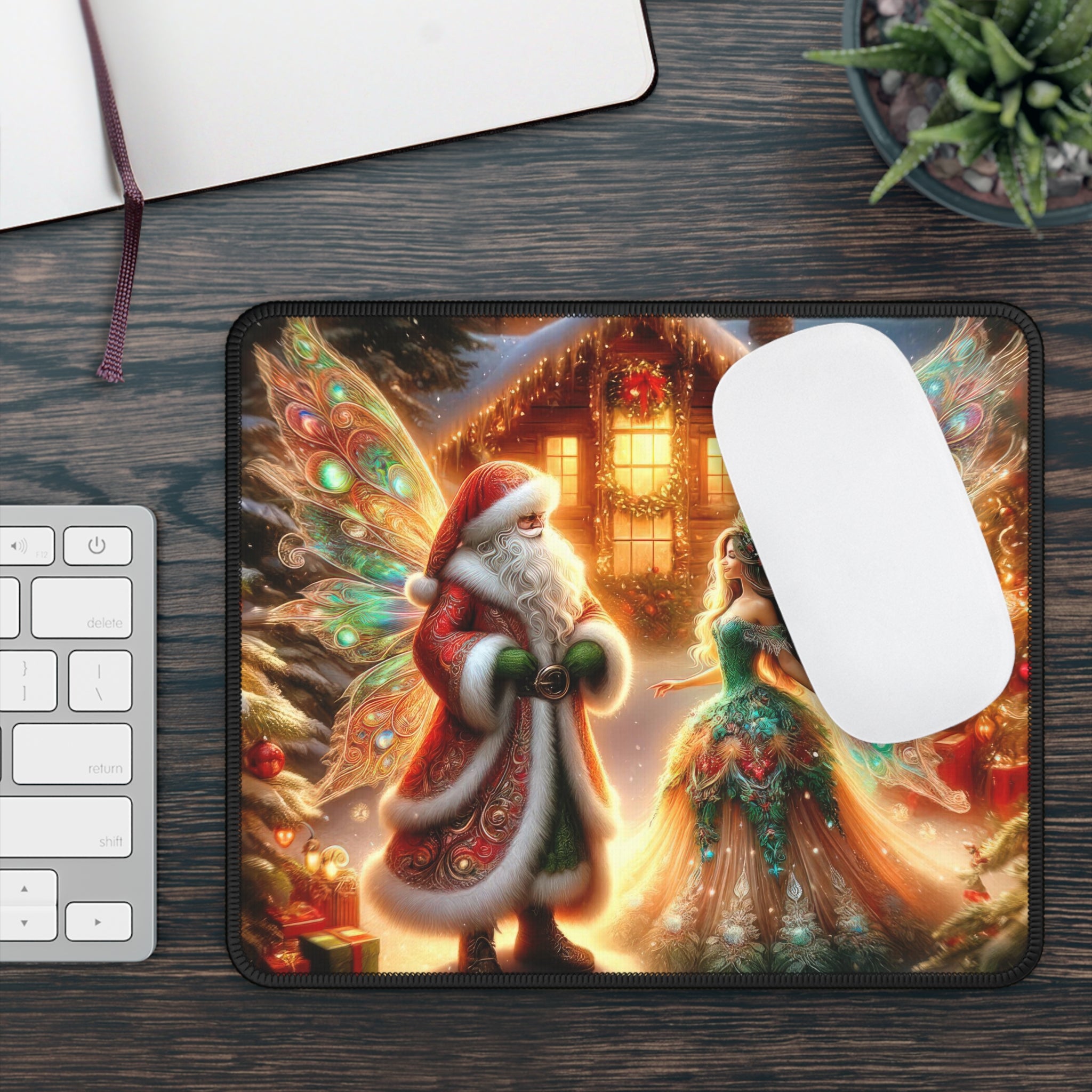 A Fairytale of Frost and Glitter Gaming Mouse Pad