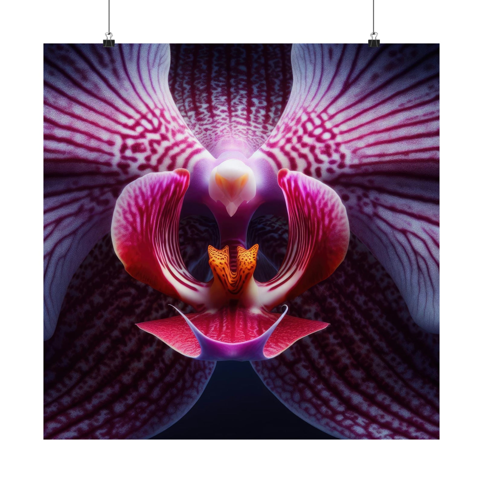 Unleashing Orchid Vibrance Poster
