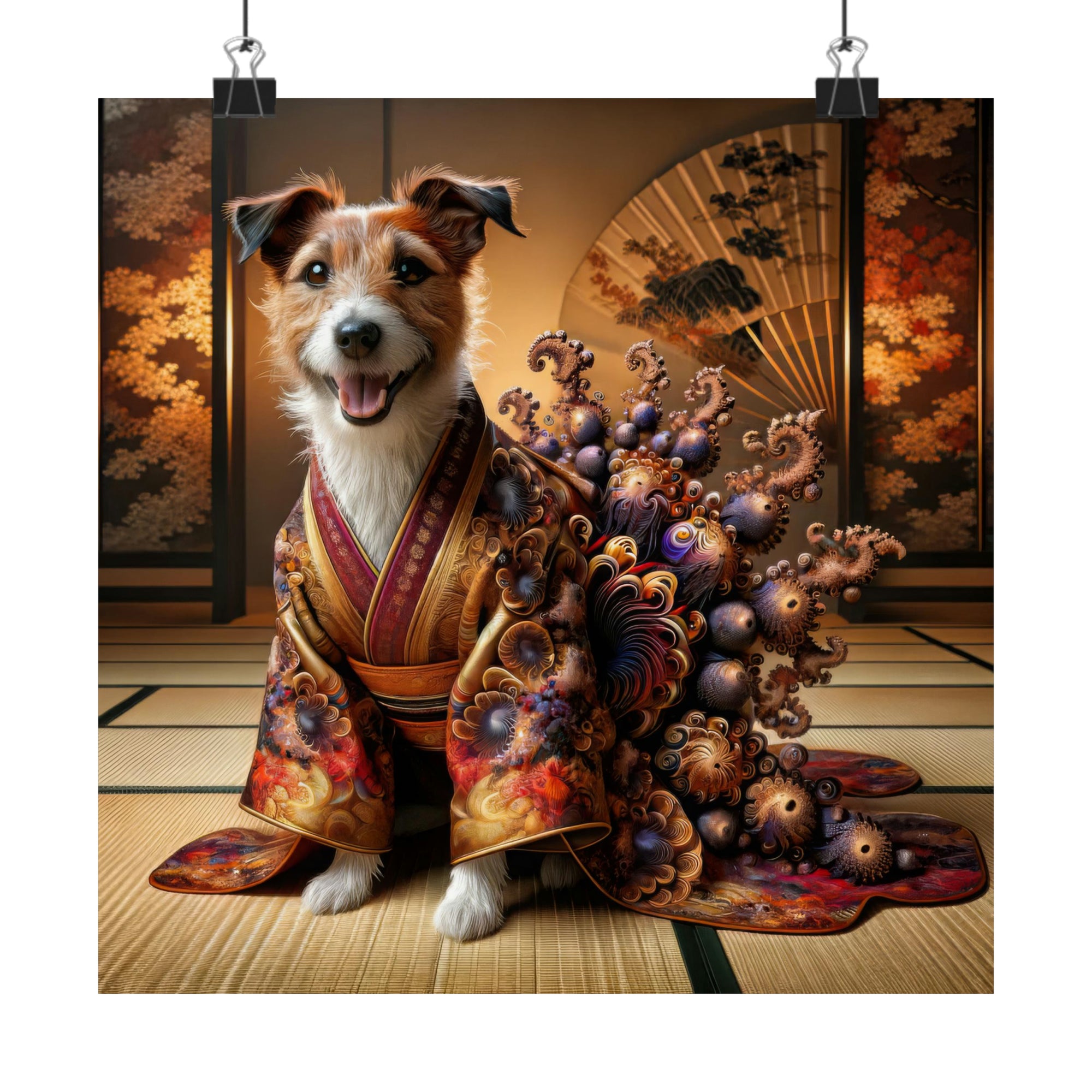 The Jack Russell’s Kimono Poster