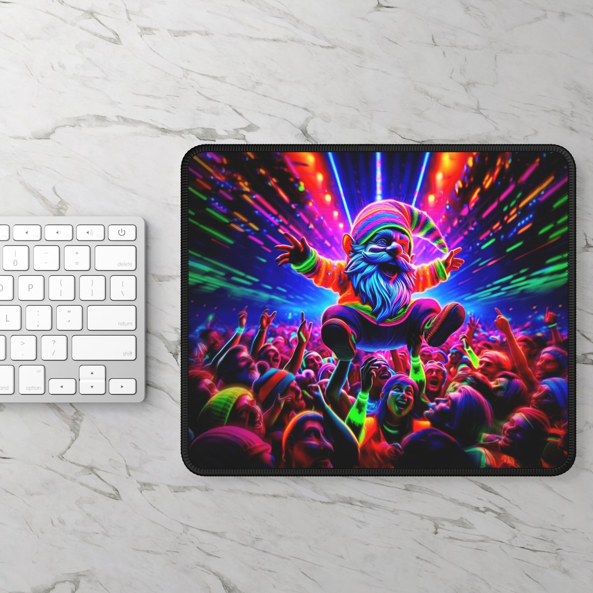 Underground Rave Gnome Gaming Mouse Pad
