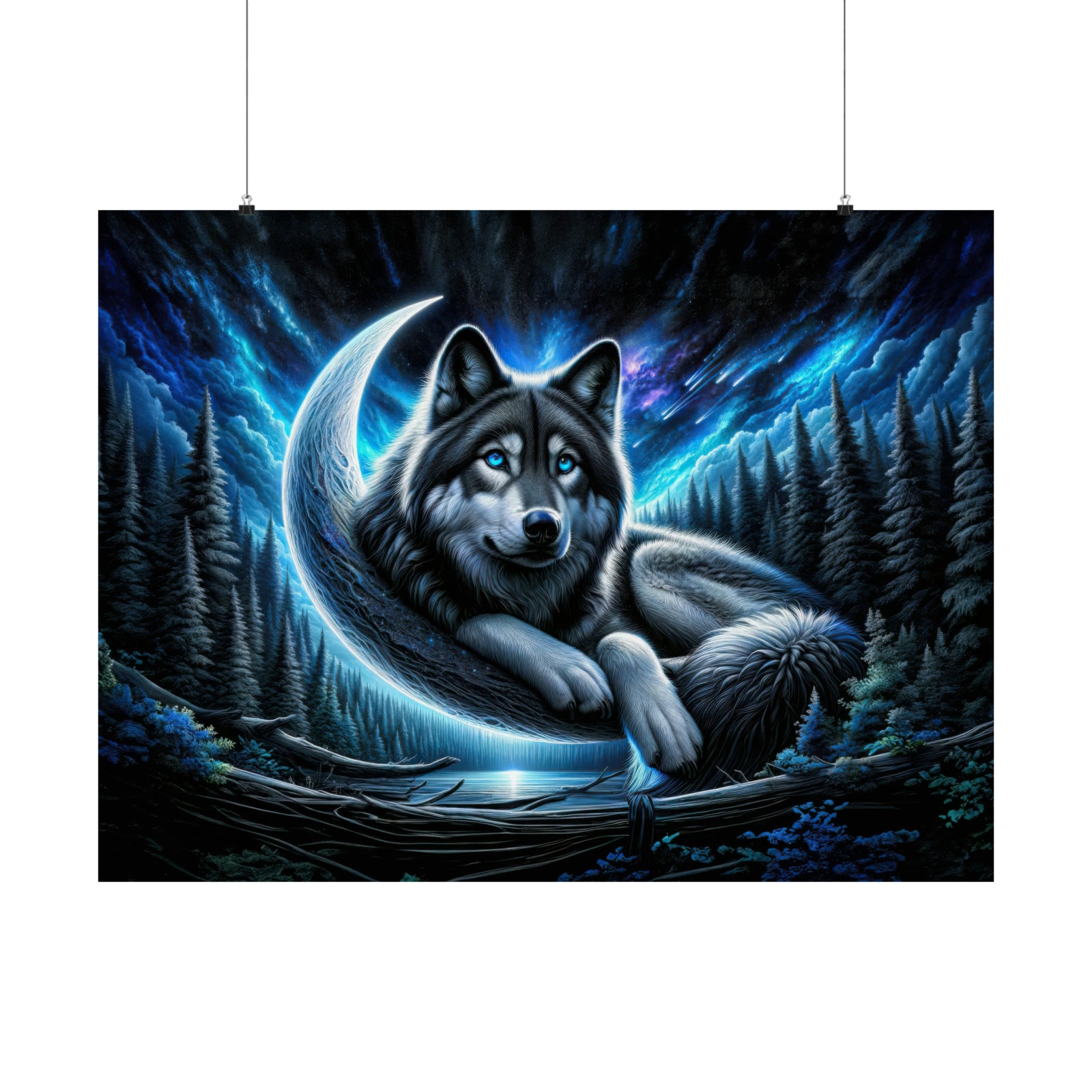 The Wolf's Cosmic Watch Poster