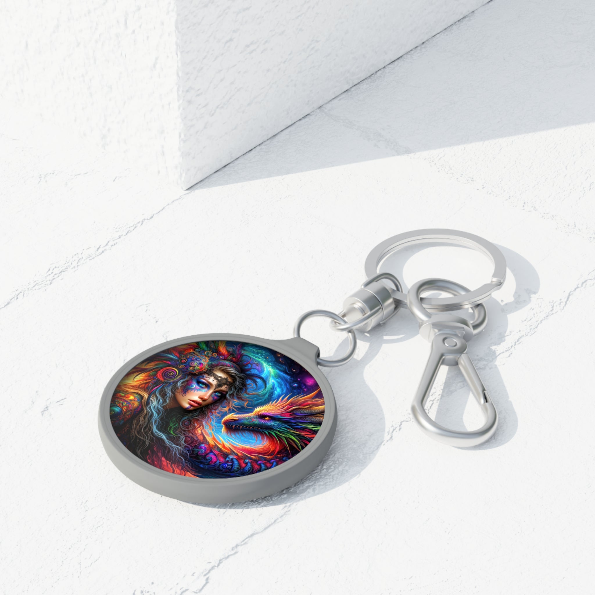Whispers of the Mystic Duet Keyring Tag