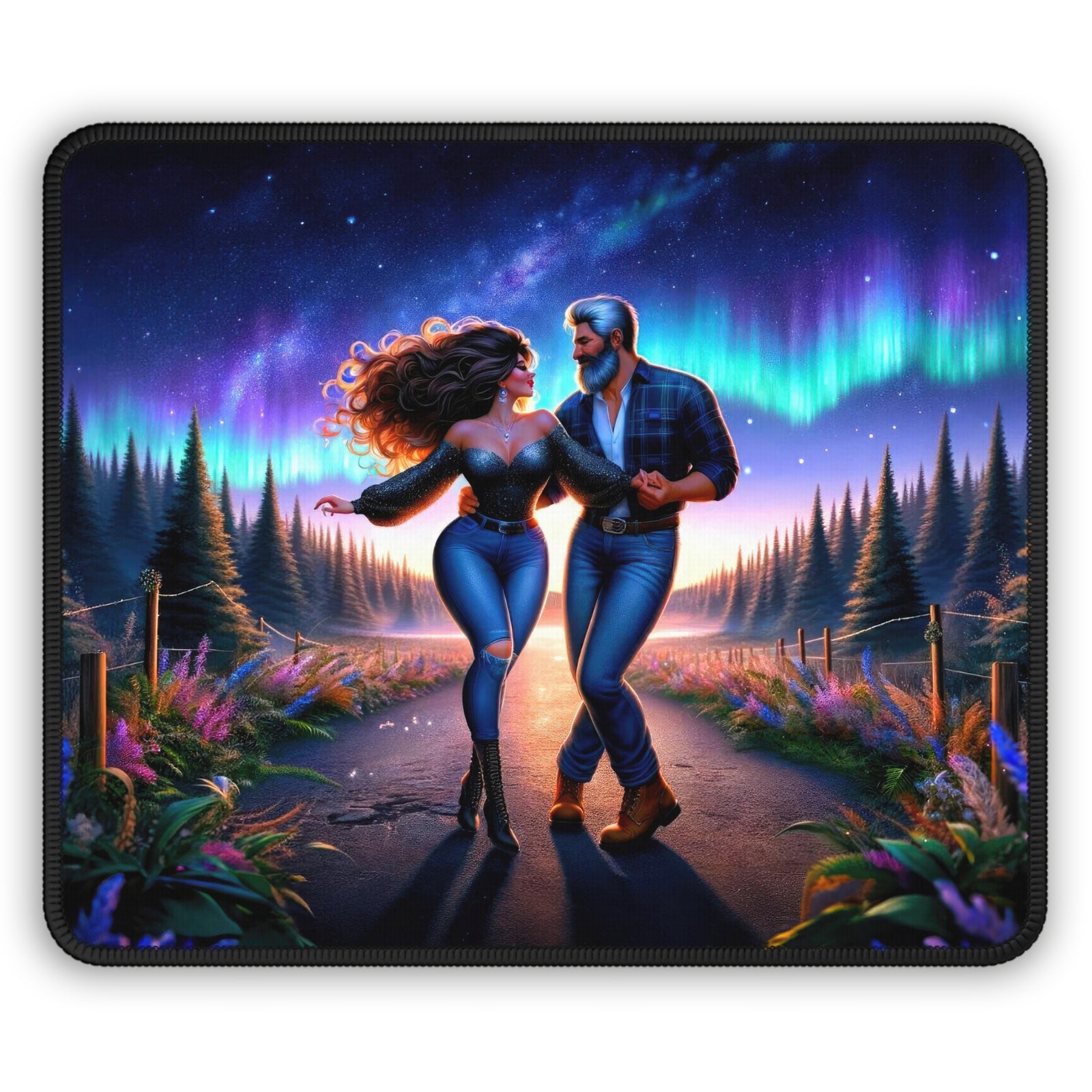 Redneck New Year's Waltz Gaming Mouse Pad