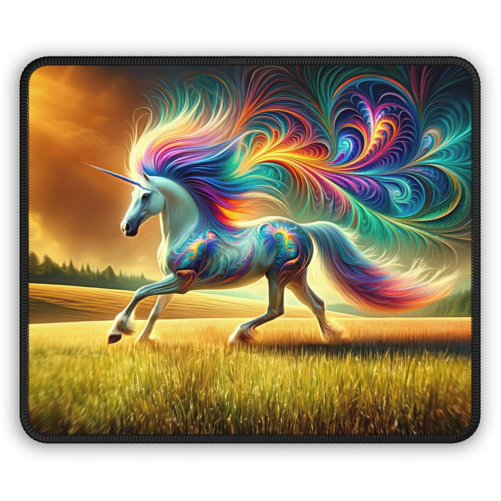 The Prism-Maned Mystique Gaming Mouse Pad