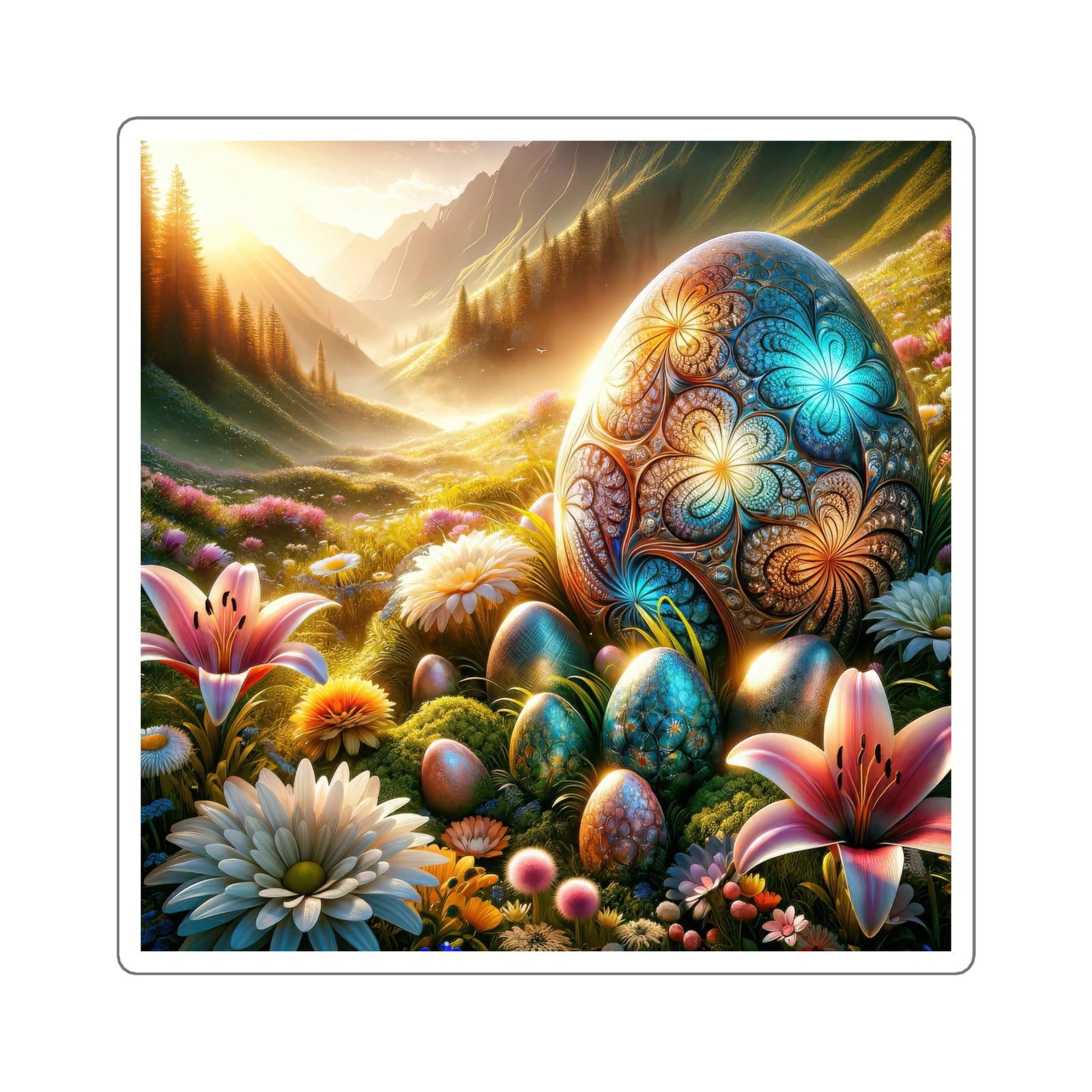 The Gilded Eggs of the Mountain Meadow Stickers