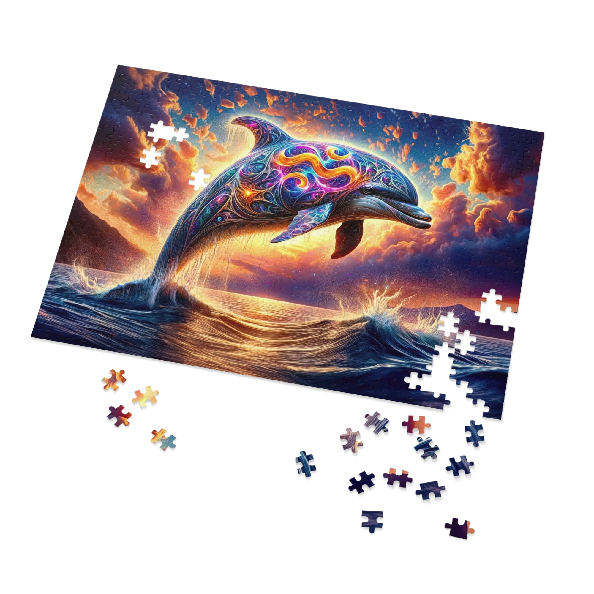 A Leap Through Starlit Seas Jigsaw Puzzle
