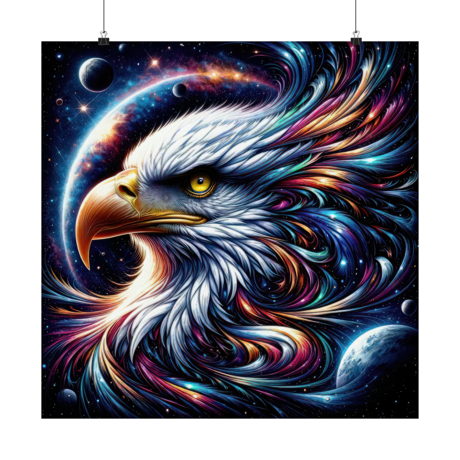 Galactic Eagle Poster