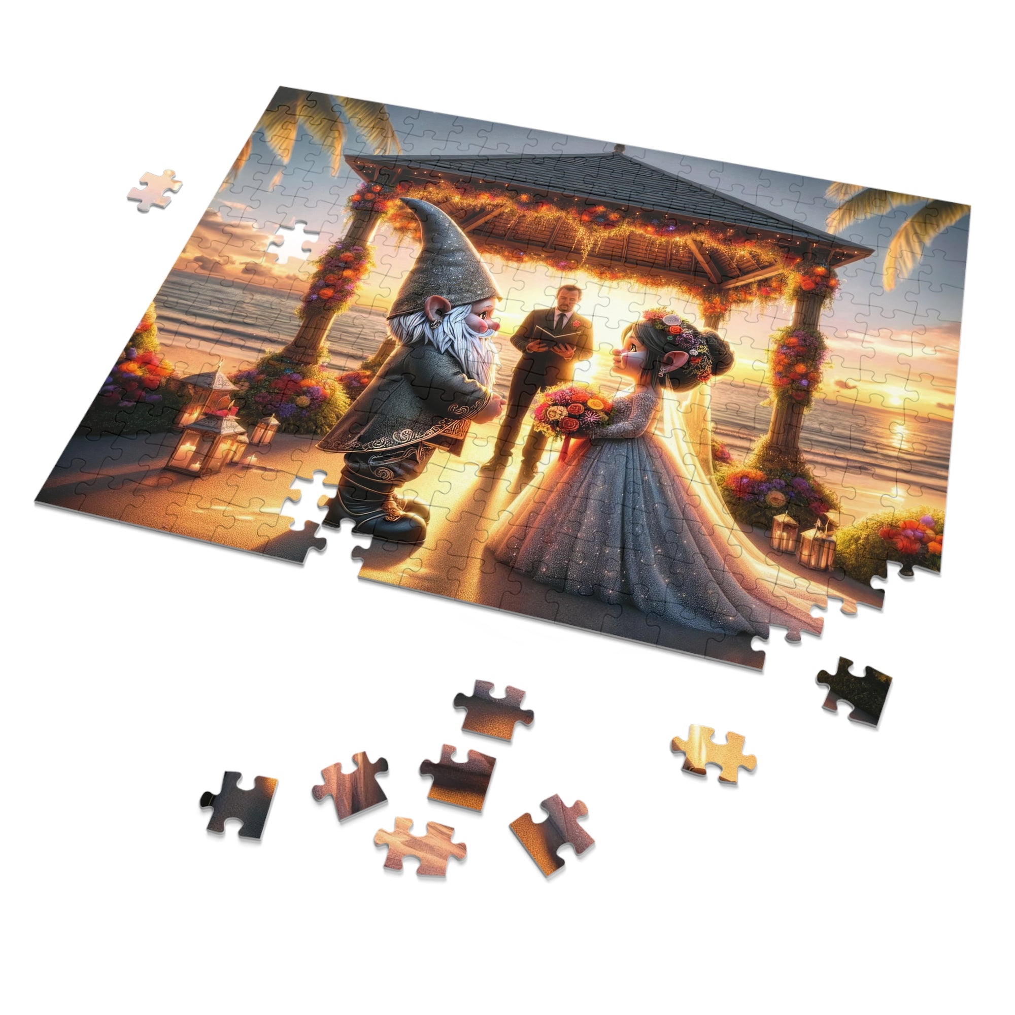 Elara and Finn's Seaside Promise Jigsaw Puzzle
