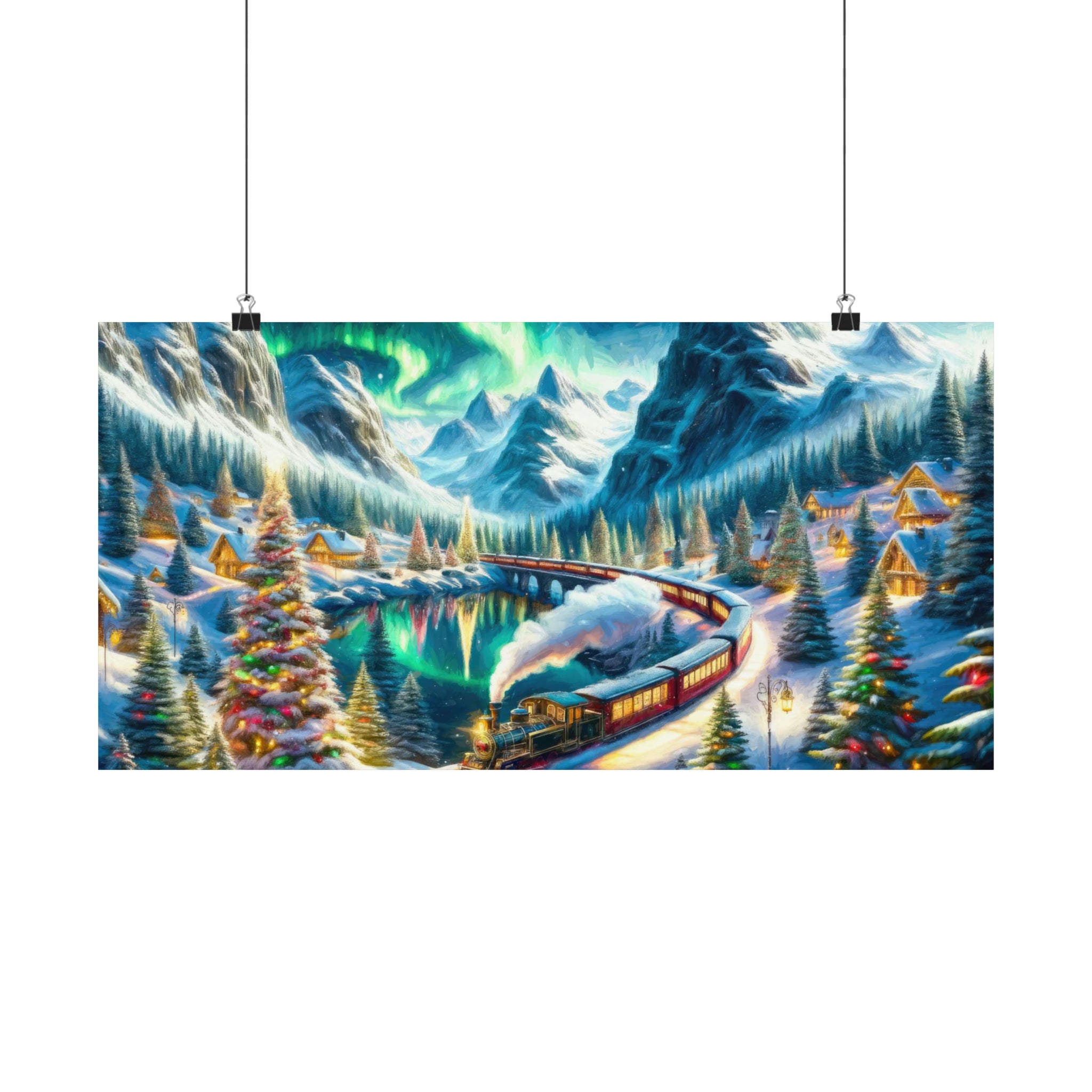 Yuletide Express  - Painterly Poster