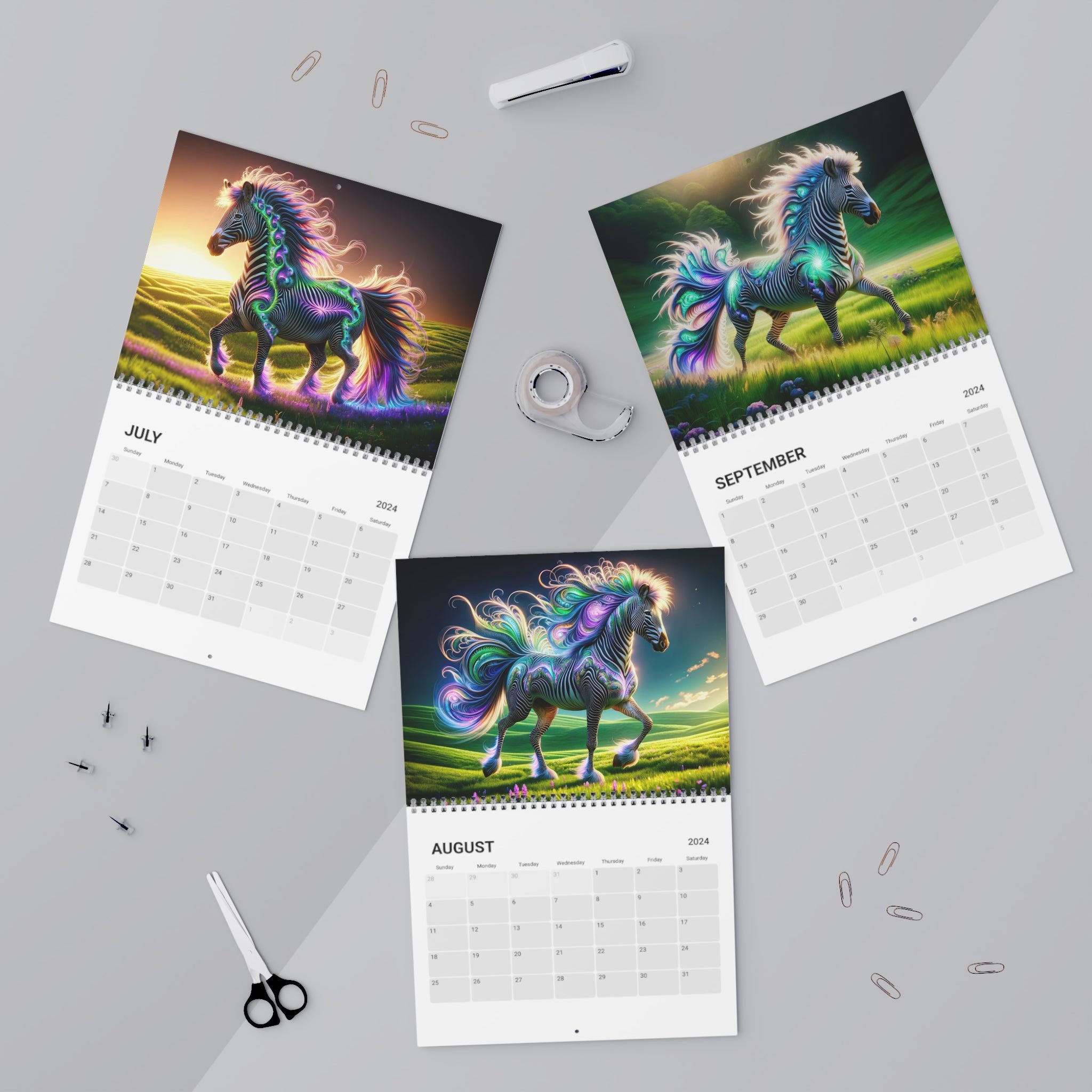 Zebra Spectrum Calendar (2024)