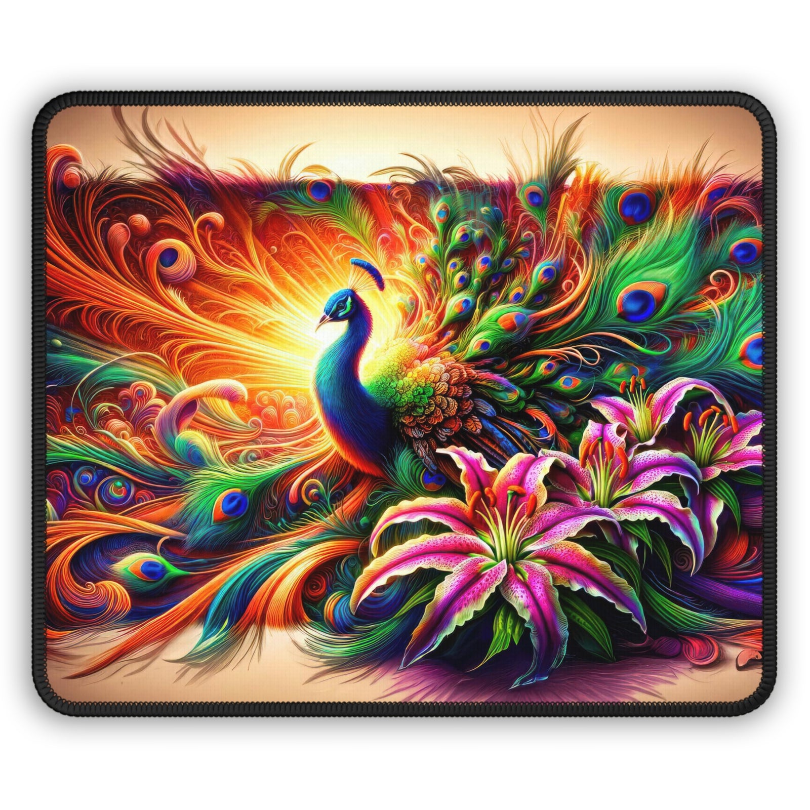 Cosmic Feather Fusion Gaming Mouse Pad