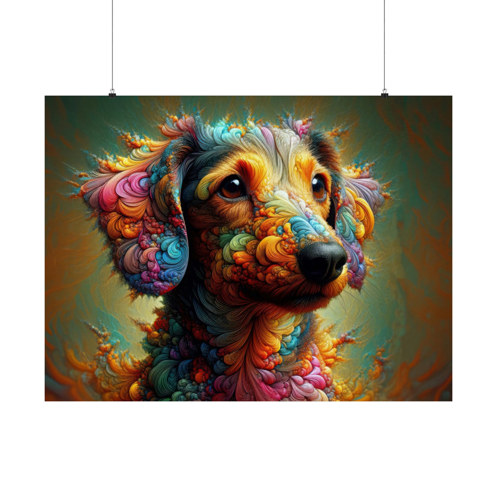 Petal Palette Pup Poster