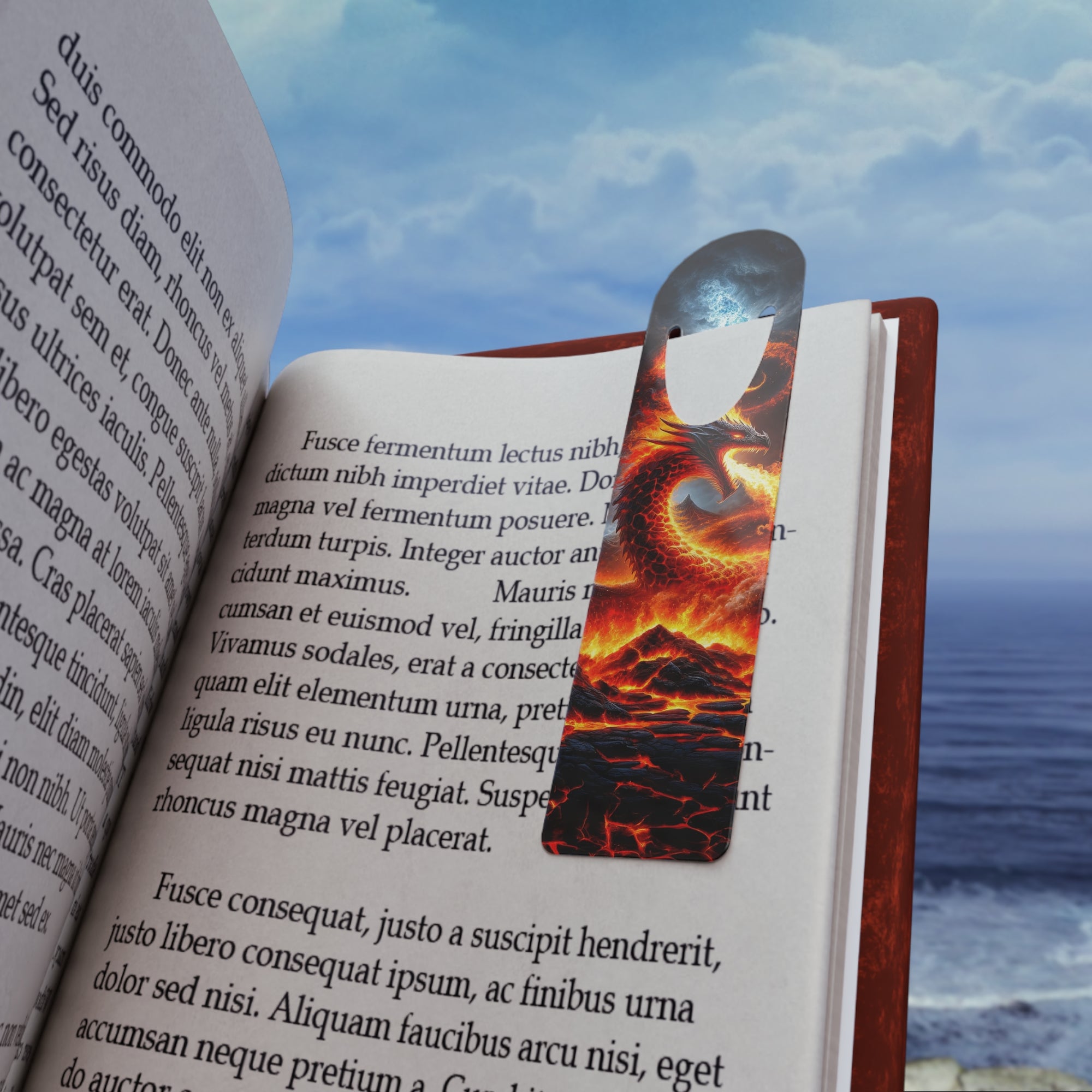 Inferno's Majesty The Fire Dragon's Realm Bookmark
