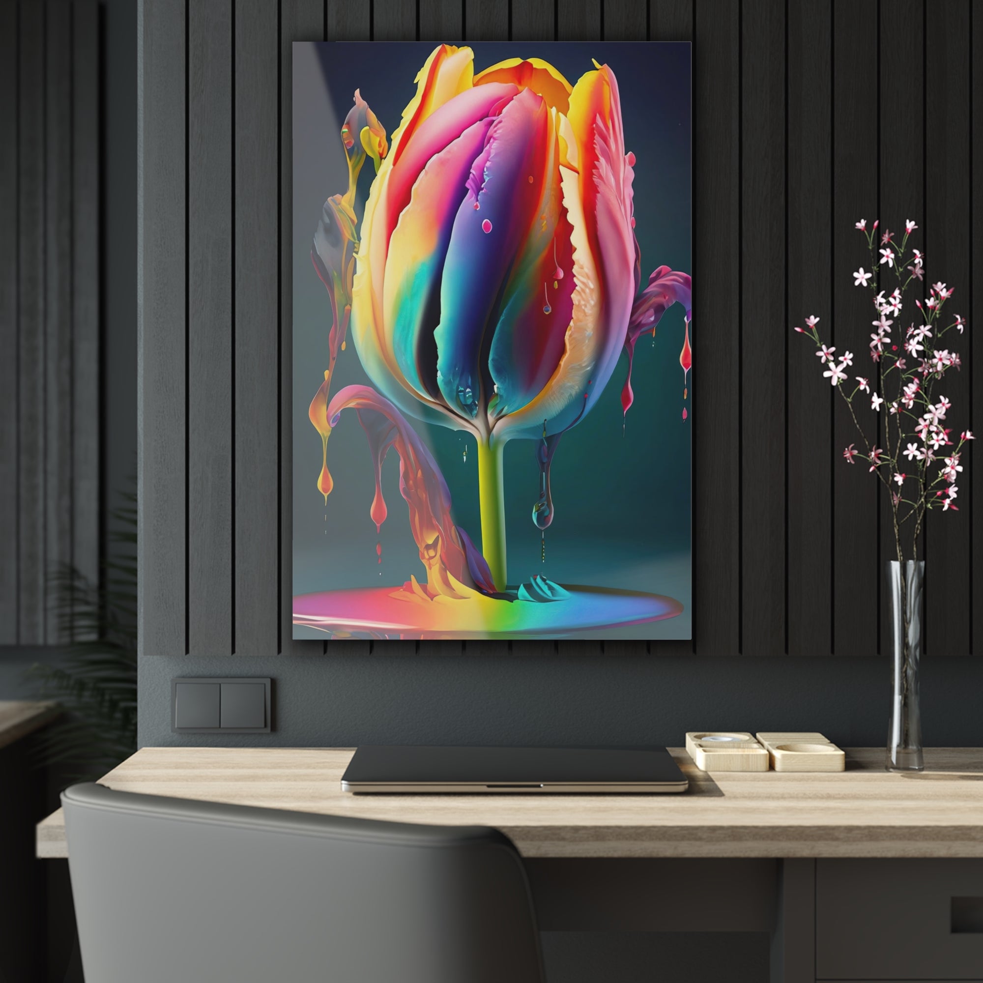 Tulip Dripz C Acrylic Print