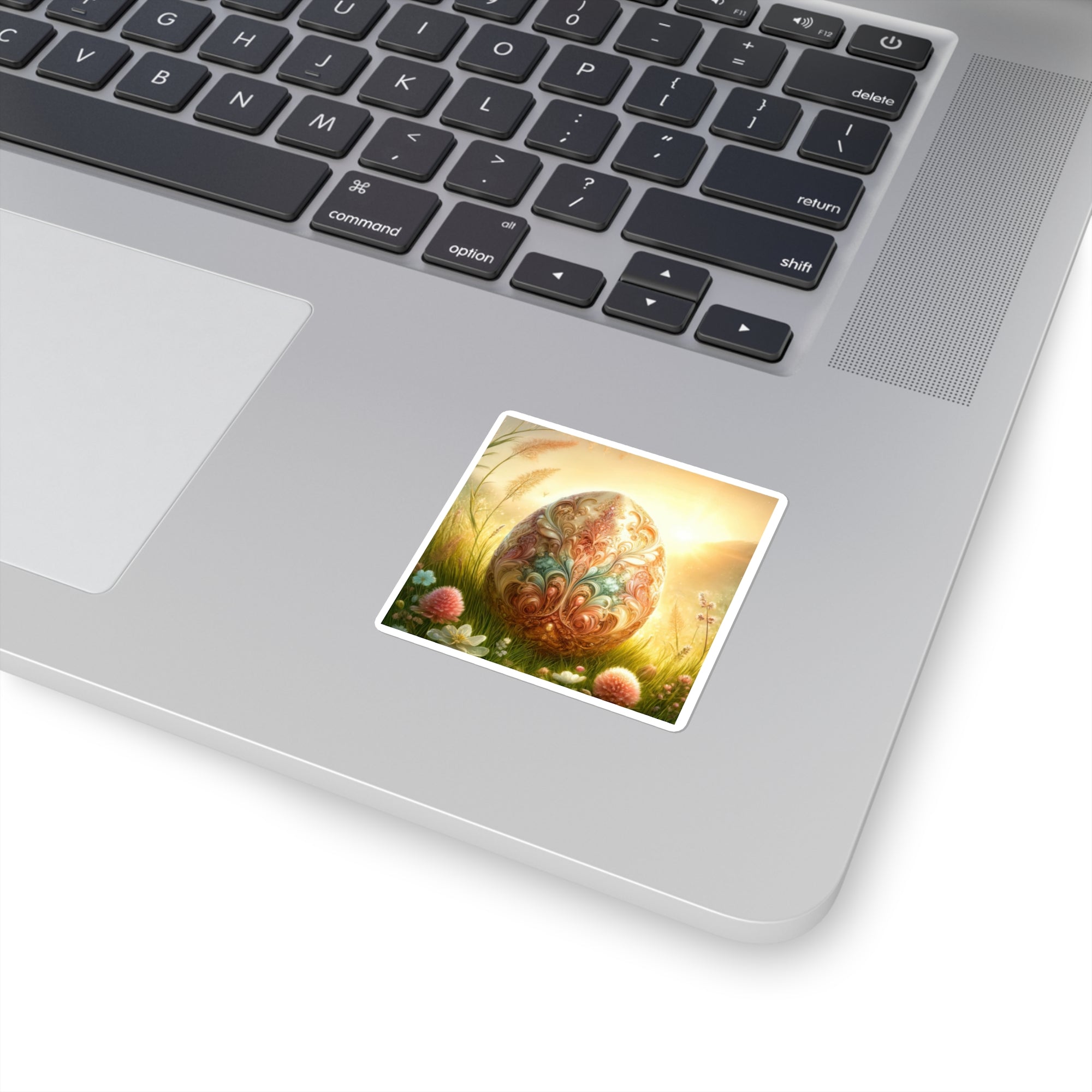 Enchanted Egg Amidst Evening Blooms Stickers