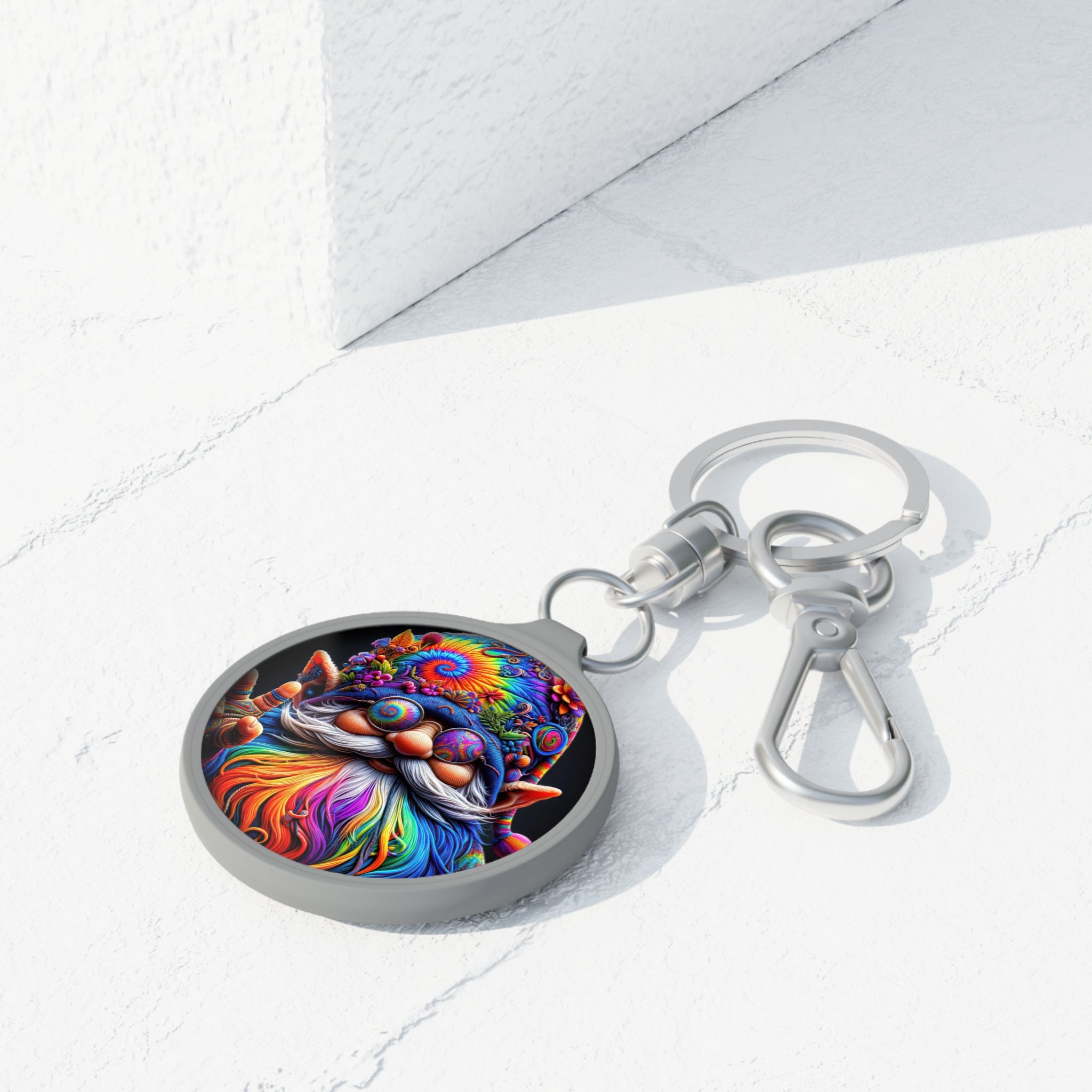The Groovy Guardian of the Enchanted Garden Keyring Tag