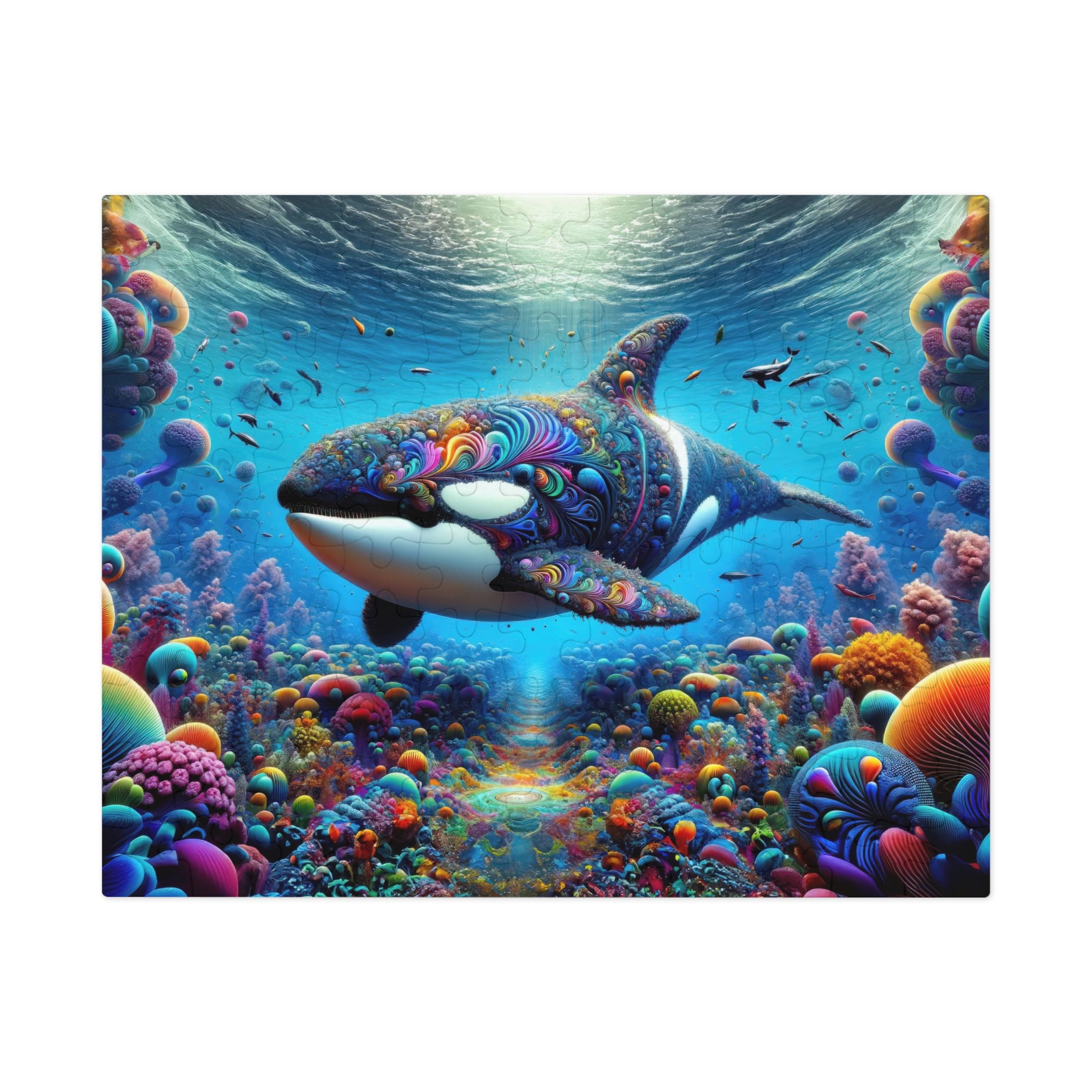 Orca Odyssey in the Coral Cosmos Jigsaw Puzzle
