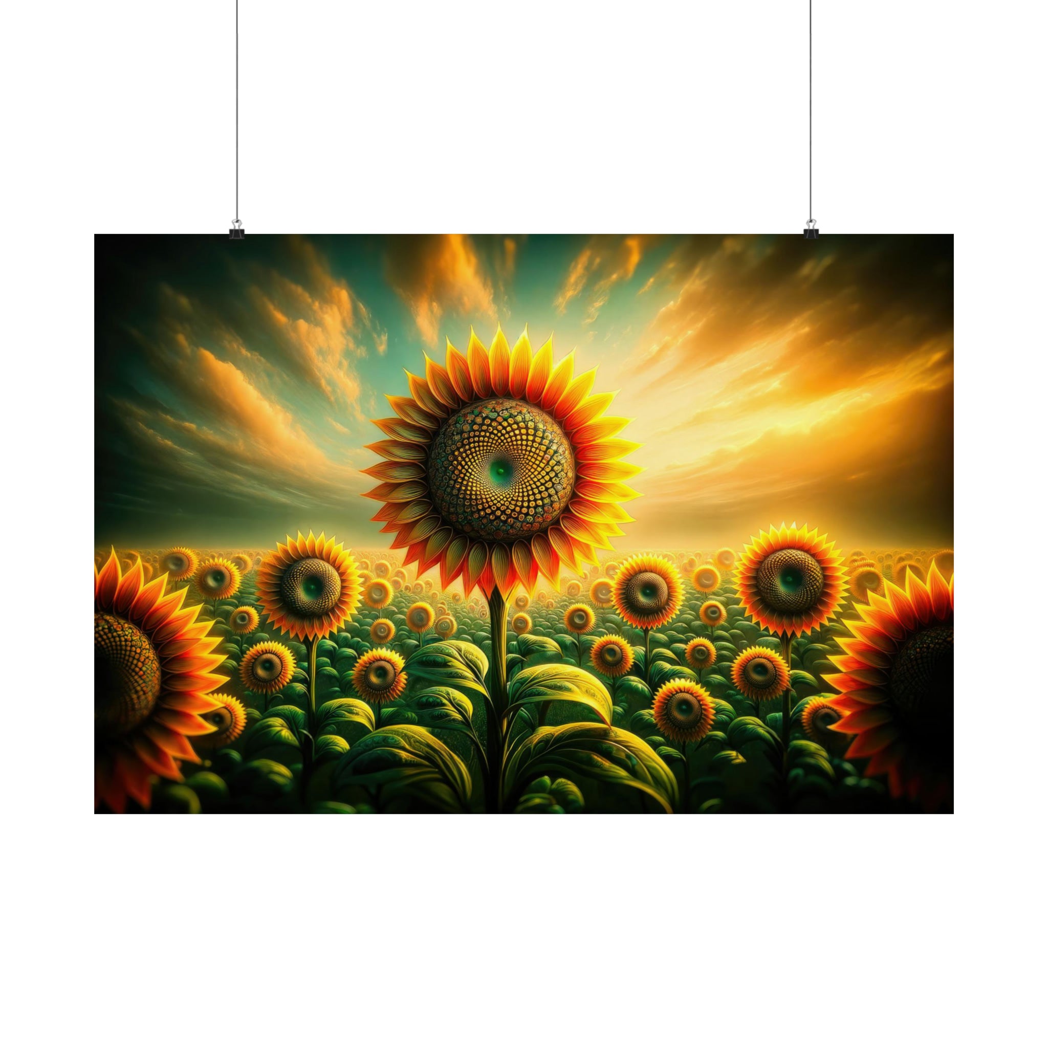 Kaleidoscope of Solar Flora Poster