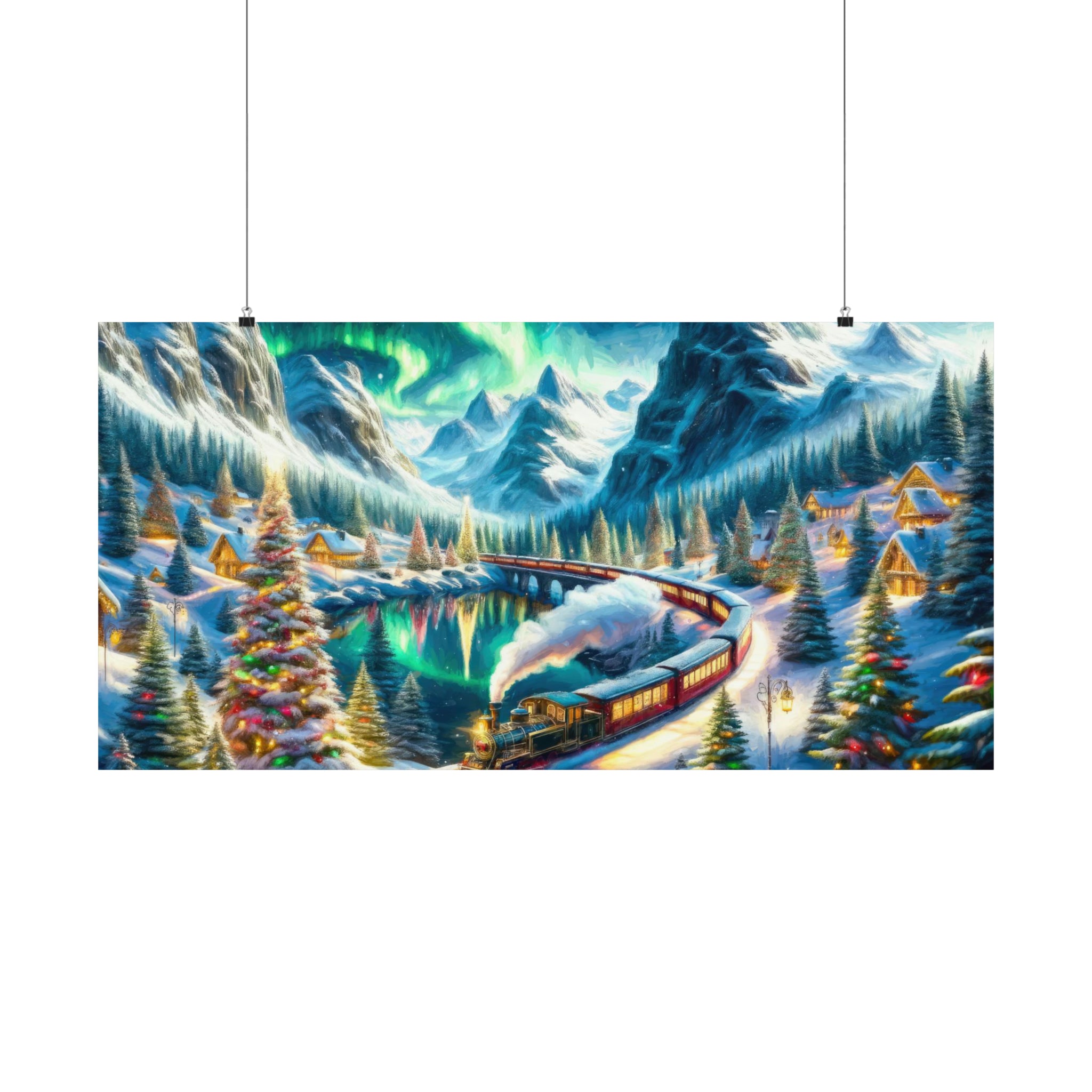 Yuletide Express  - Painterly Poster