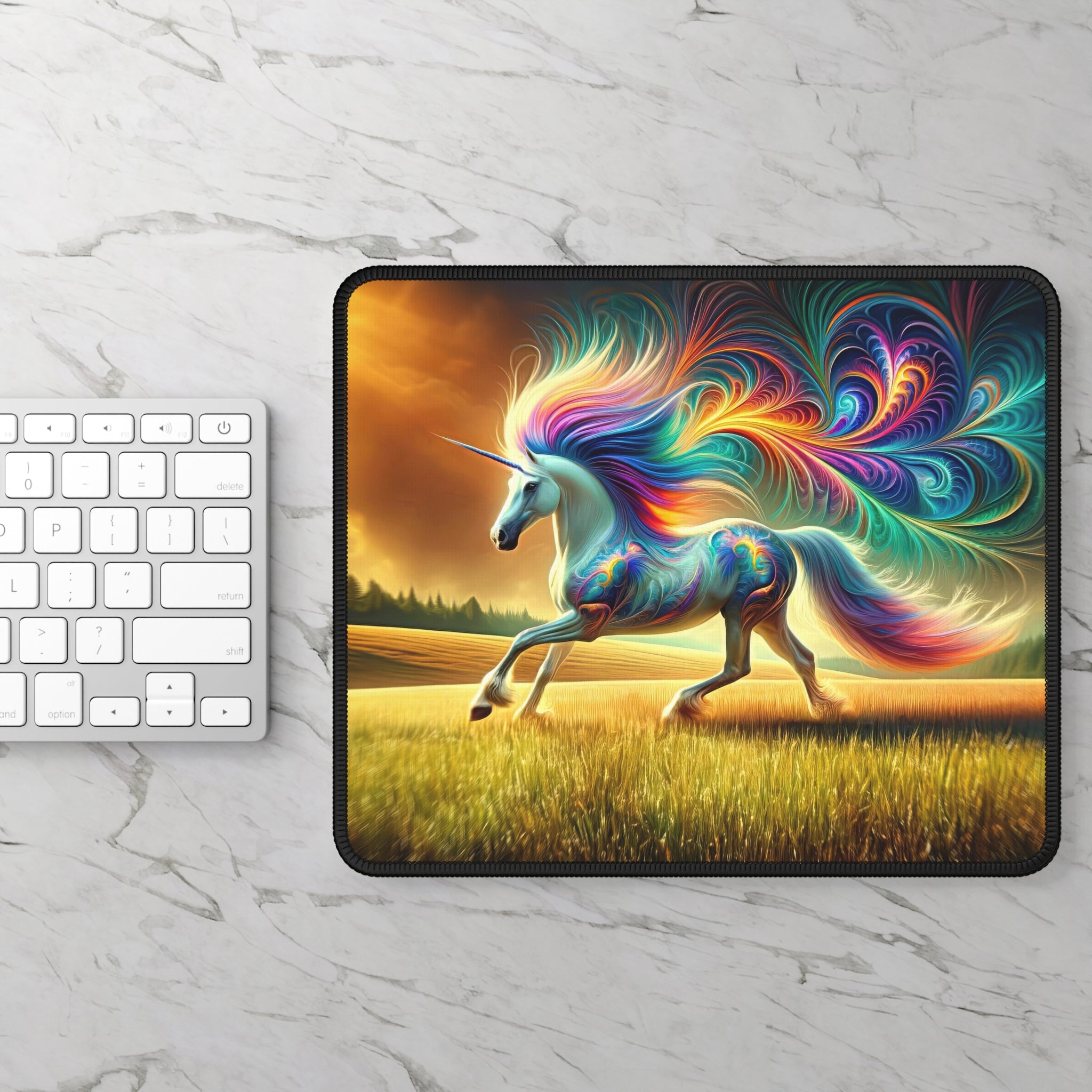 The Prism-Maned Mystique Gaming Mouse Pad