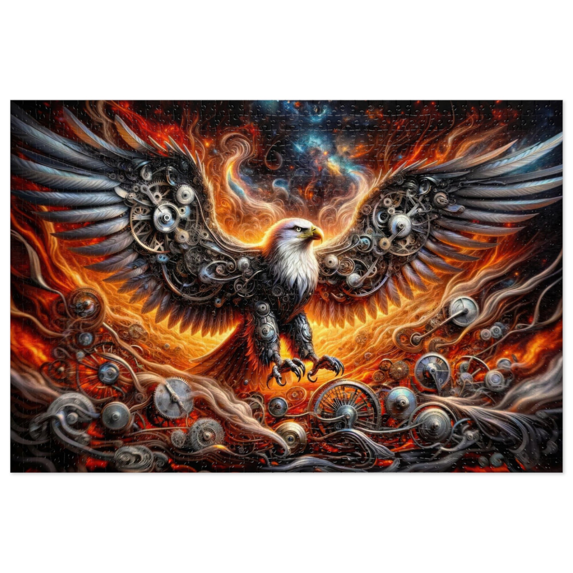 Eagle of the Eternal Gears Jigsaw Puzzle