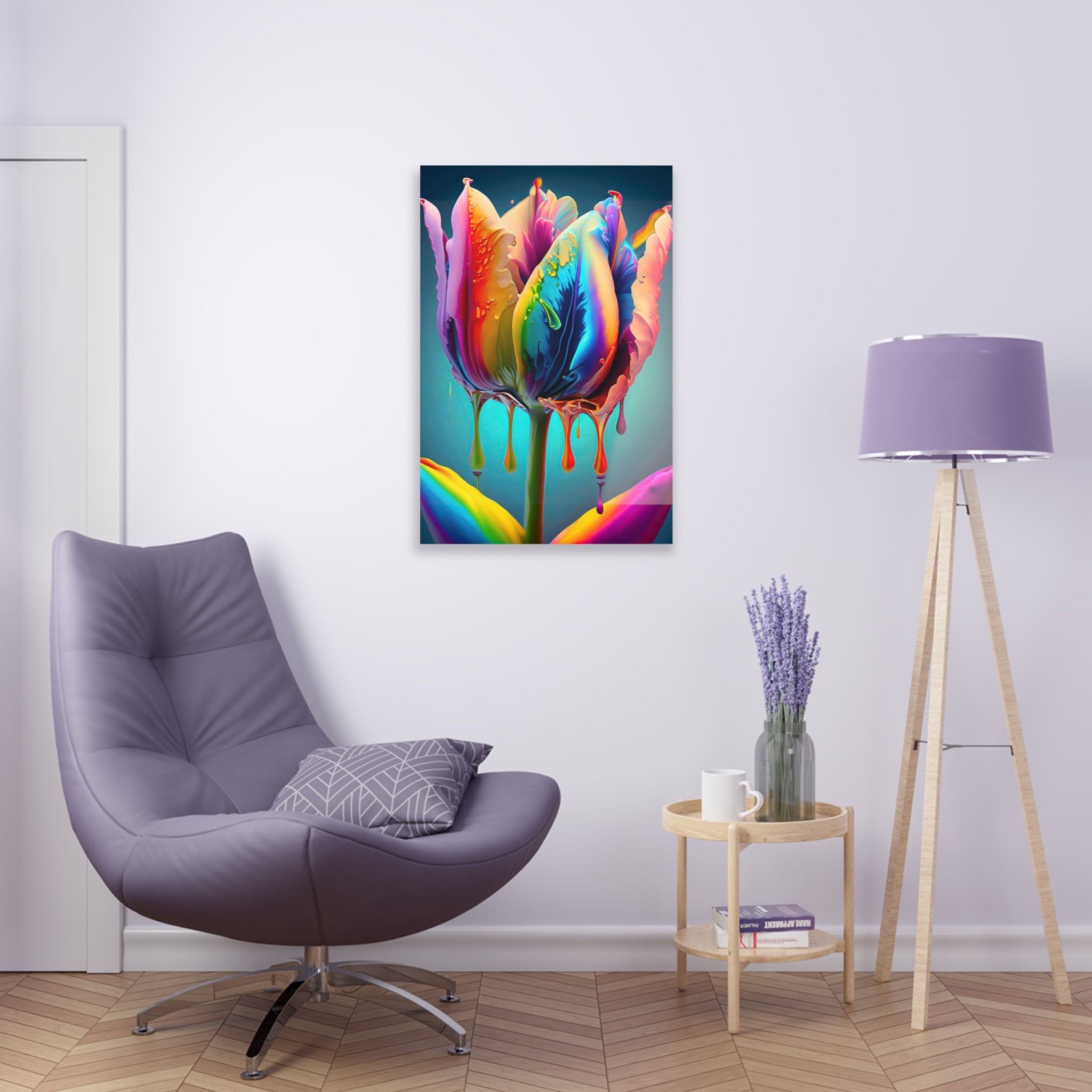 Tulip Dripz B Acrylic Print
