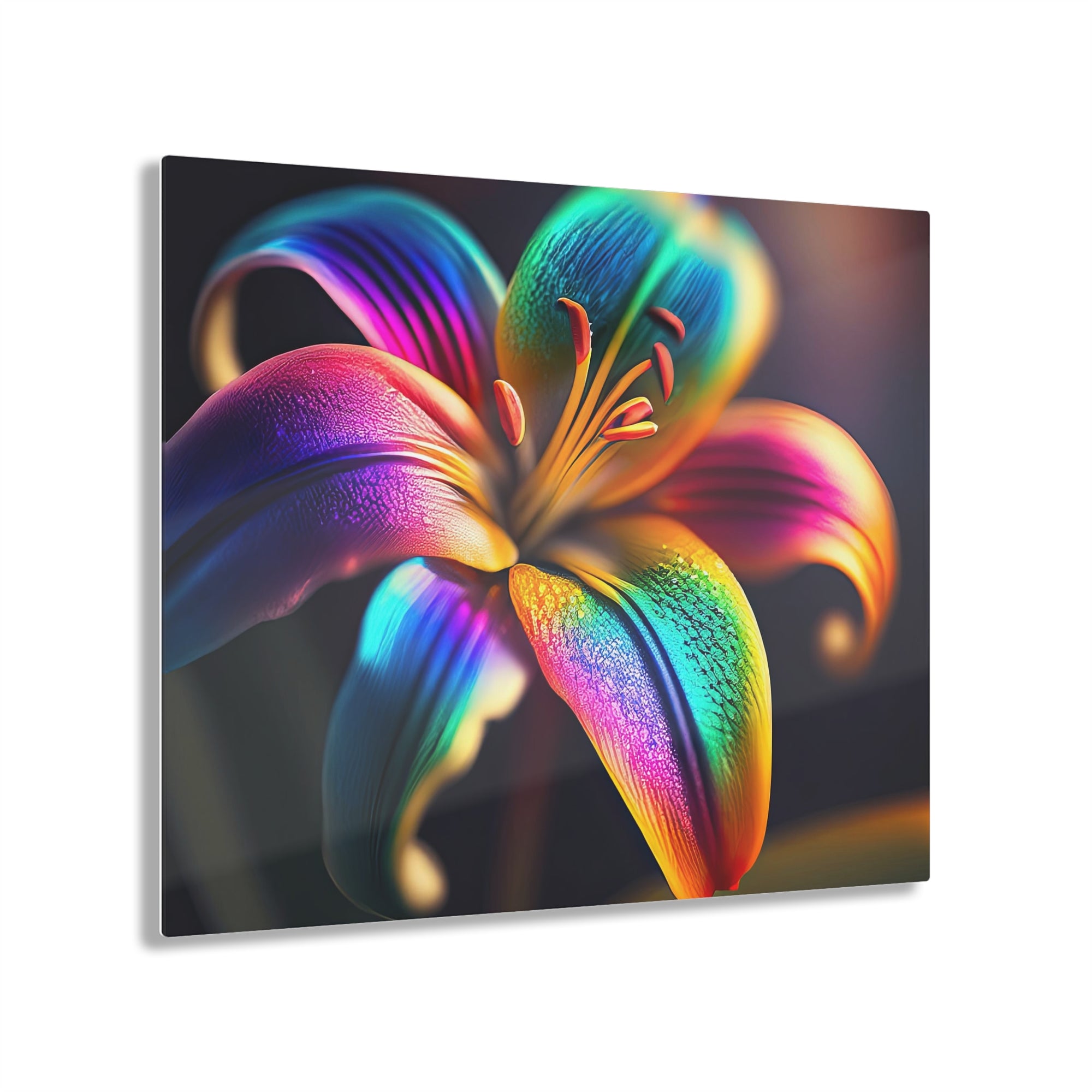 Into The Rainbow Lily Acrylic Print