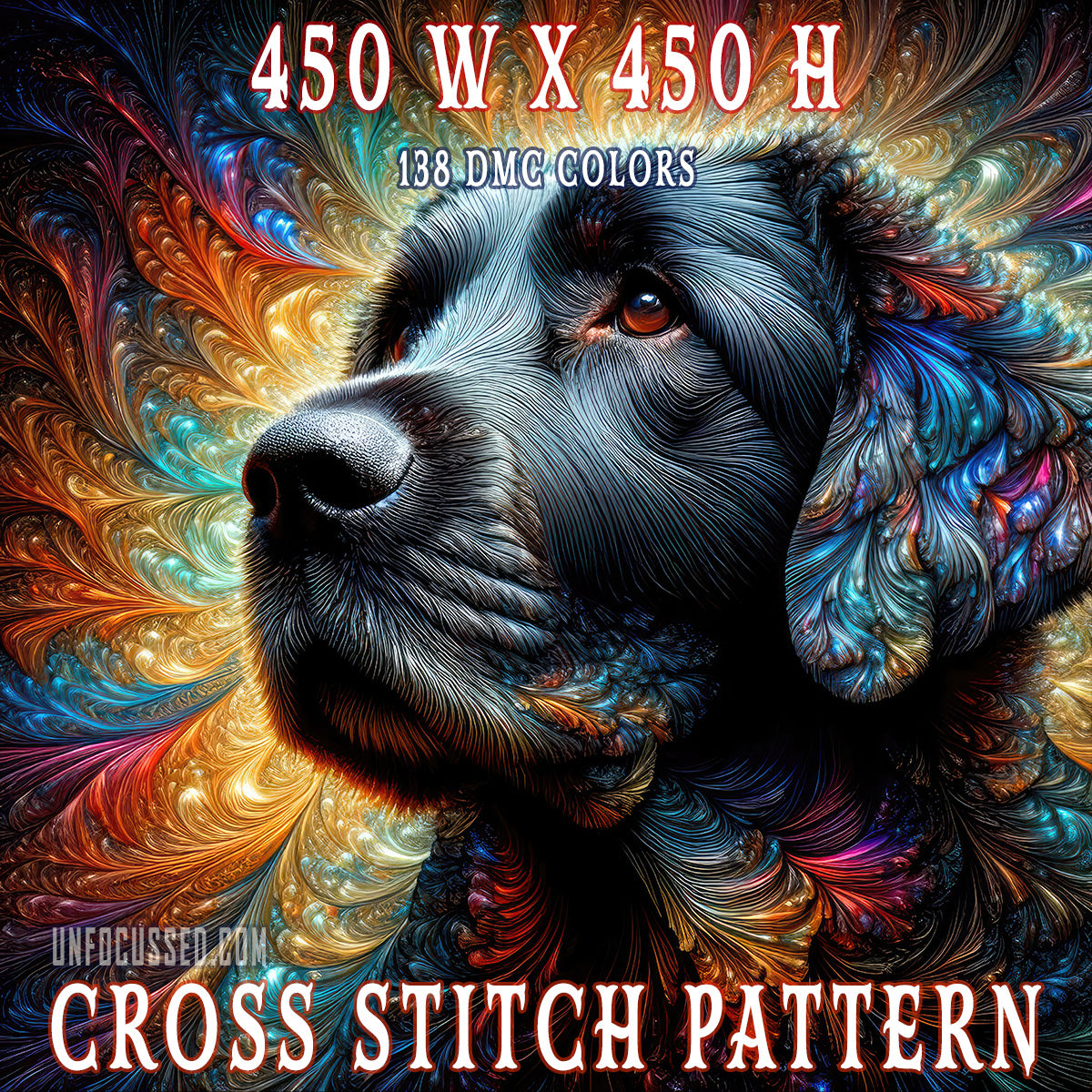 Celestial Canine Constellation Cross Stitch Pattern