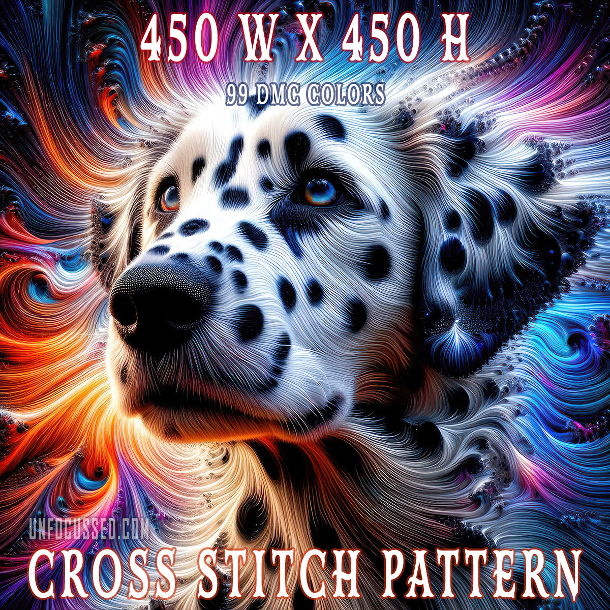 Dreamy Dalmatian Cross Stitch Pattern