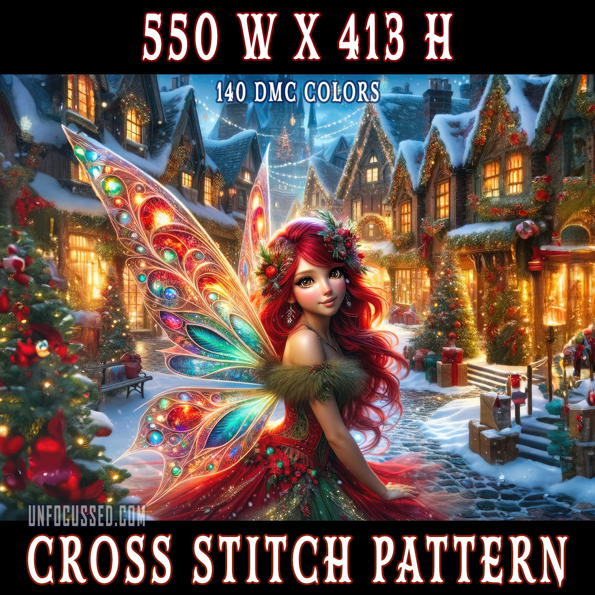 Enchanted Yuletide Seraph Cross Stitch Pattern