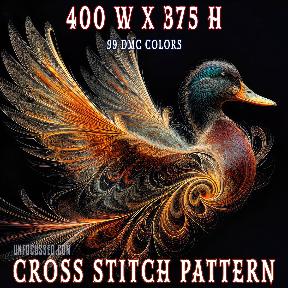 Enigmatic Mallard Cross Stitch Pattern
