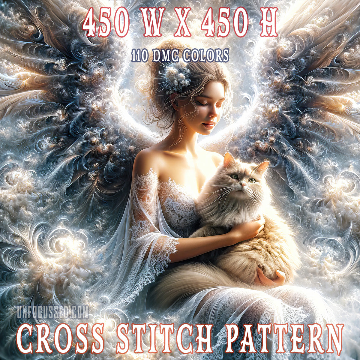Ethereal Embrace Cross Stitch Pattern