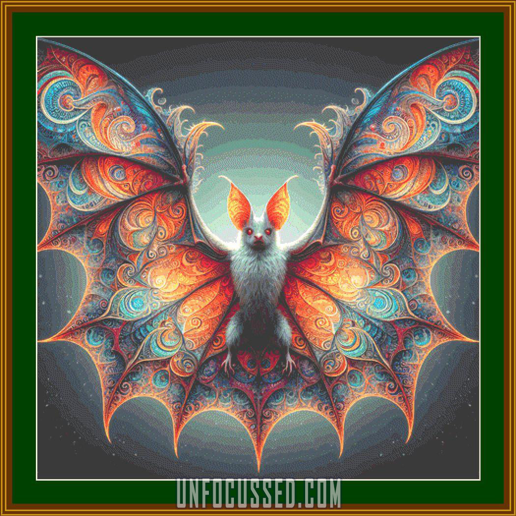The Paisley Pegasus of Luminara Cross Stitch Pattern