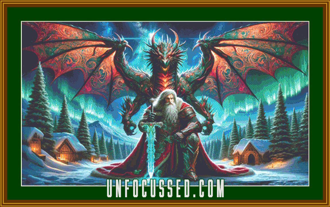 The Guardian of the Northern Myst Cross Stitch Pattern