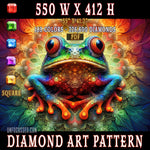 Kaleidoscopic Guardian of the Mystic Pond Diamond Art Pattern