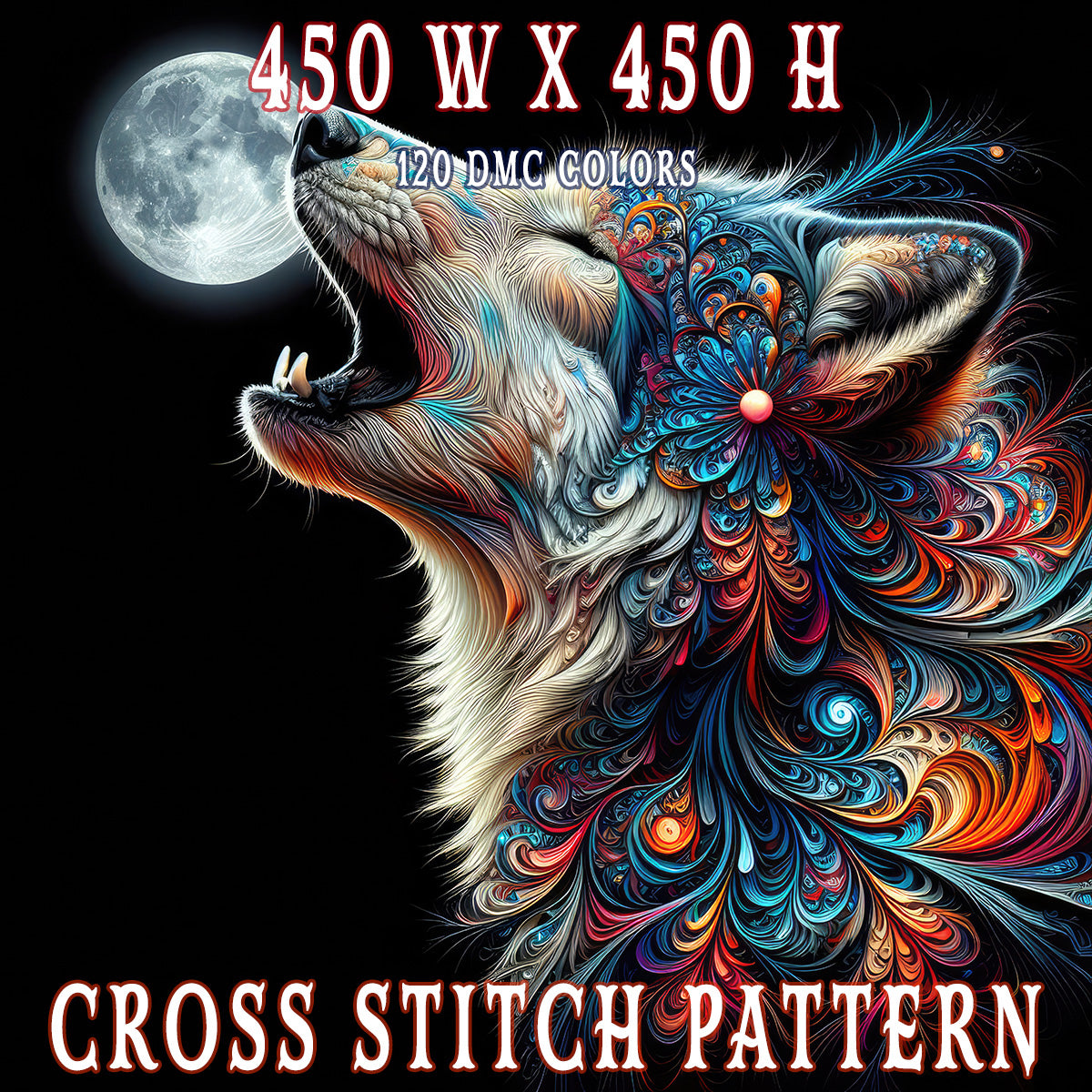 Lunar Symphony Cross Stitch Pattern
