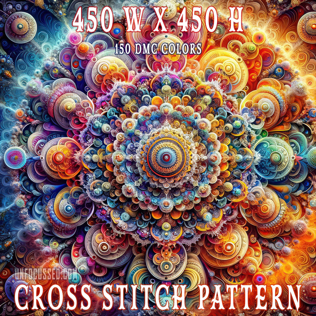 Mosaic of Multiplicity Cross Stitch Pattern
