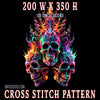 Neon Requiem Cross Stitch Pattern