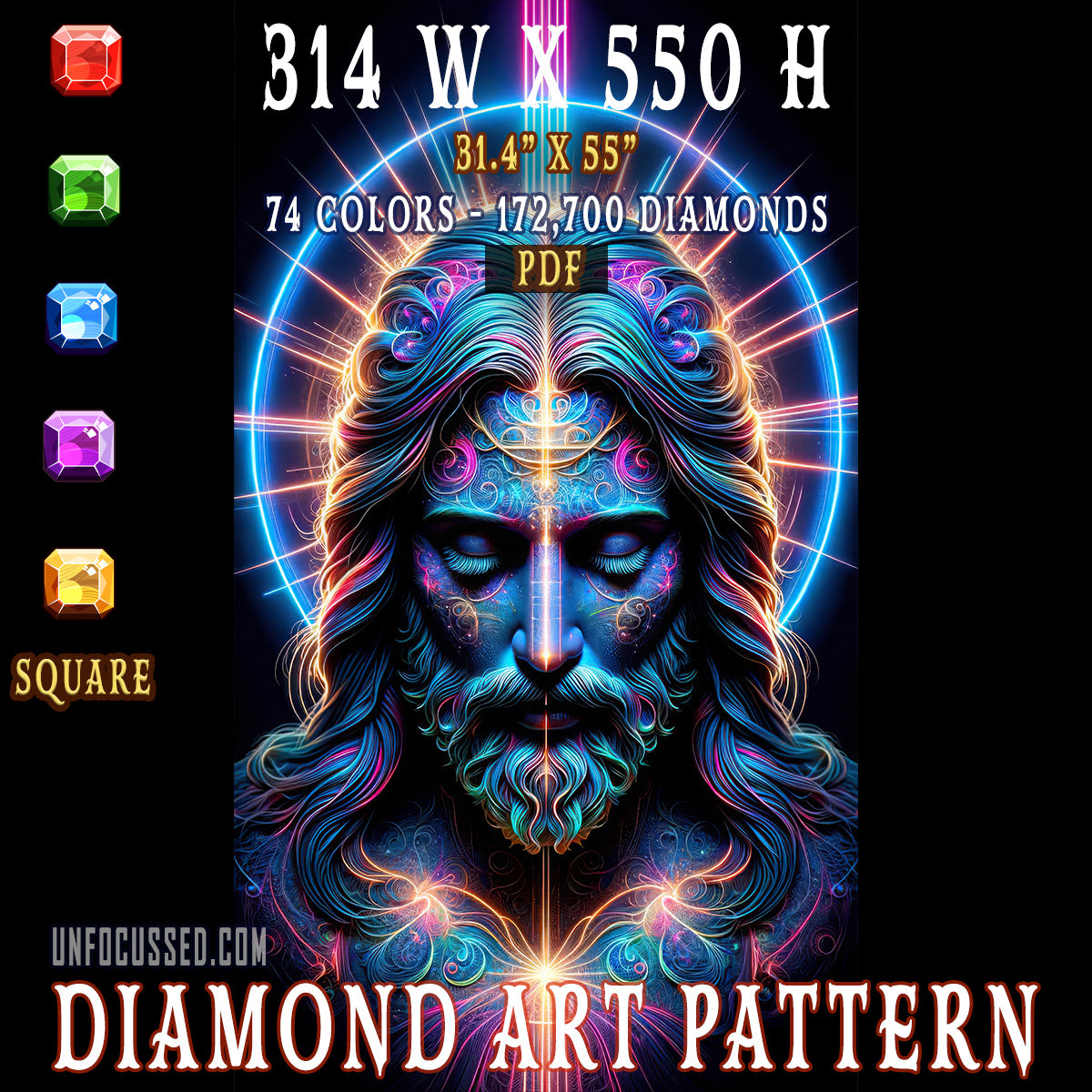 Sacred Frequencies Diamond Art Pattern